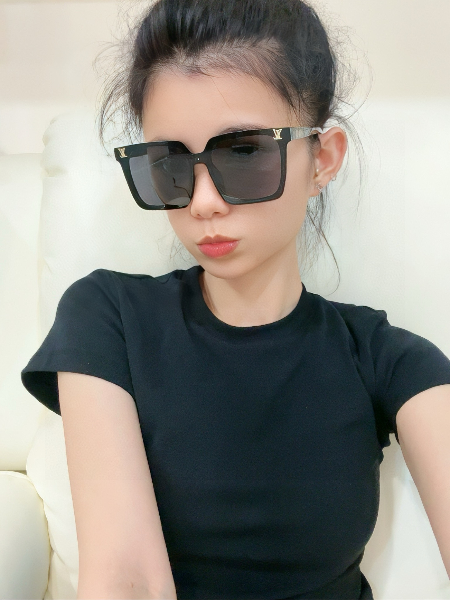 🔺LV🔻2025早春新款，众多明星同款[色]LV‼️‼️新款大框墨镜 ，🌈🌈宝丽来超清太阳镜🔝🔝型号：L