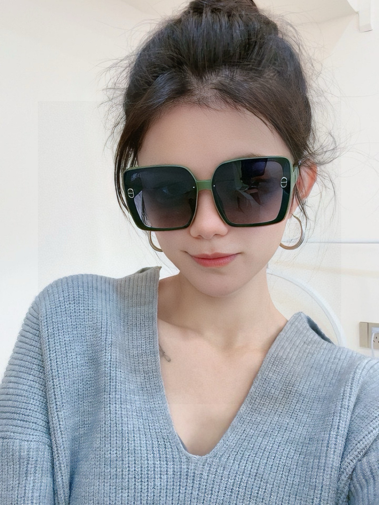 🔺 【DIOR-迪奥】2025开春新款 潮流爆款 时尚方框偏光太阳镜 高品质 佩戴舒适 网红潮款墨镜 型