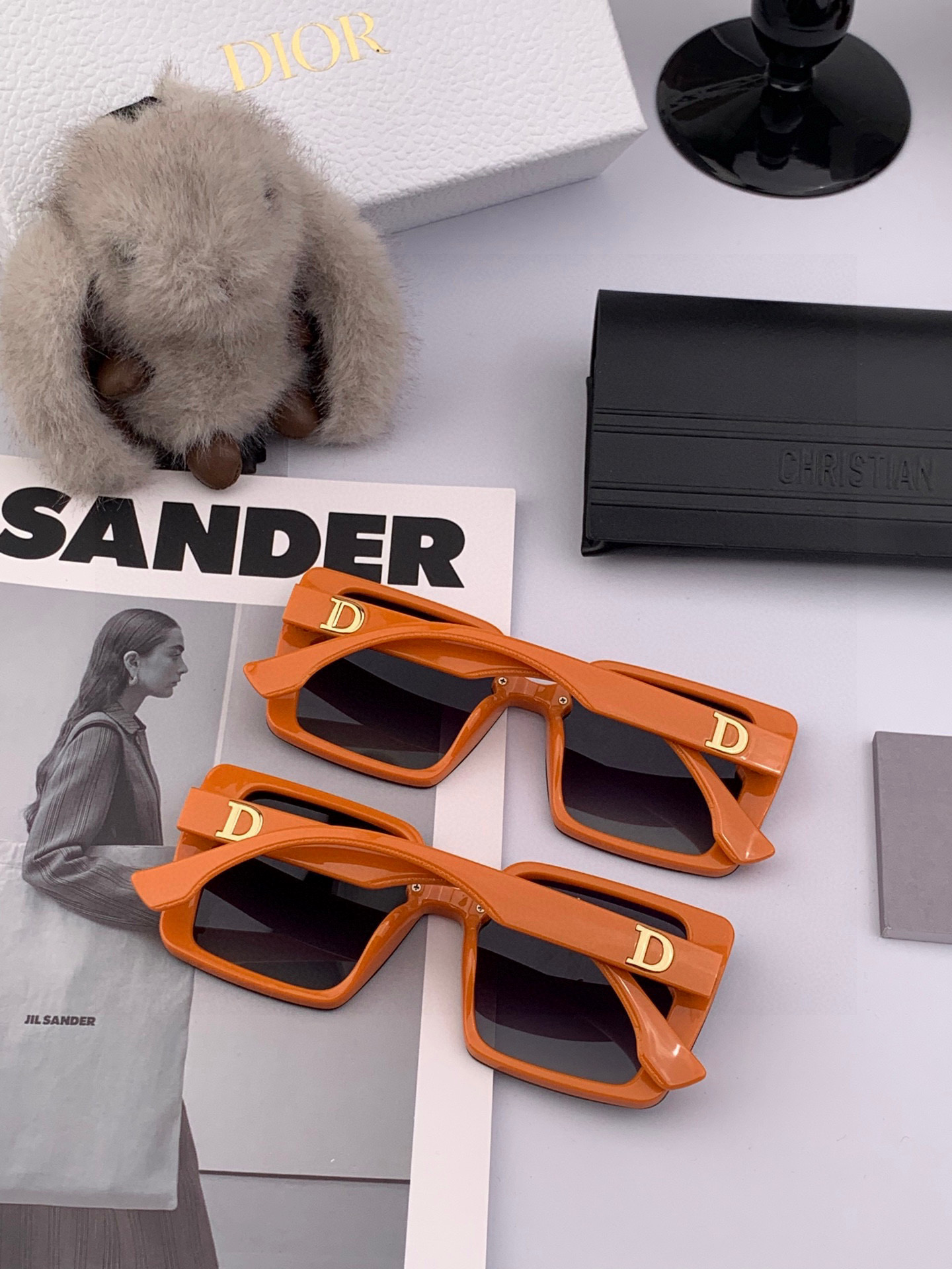 🔺 【DIOR-迪奥】2025开春新款 潮流爆款 时尚方框偏光太阳镜 高品质 佩戴舒适 网红潮款墨镜 女