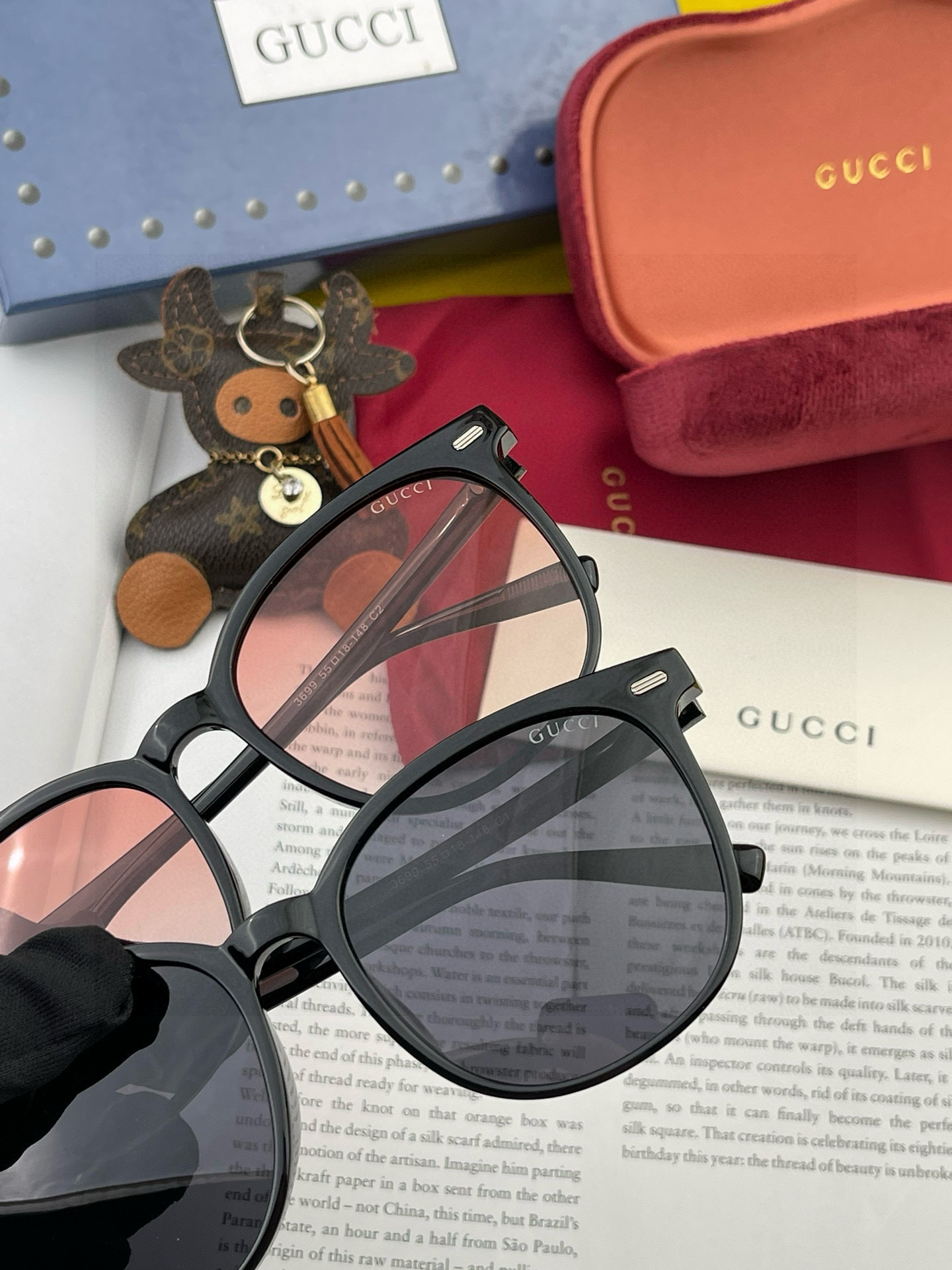 【TR偏光系列】Gucci 经典的圆框设计，情侣款不挑脸型，无论搭配大衣还是连衣裙都非常显气质偏光镜片预