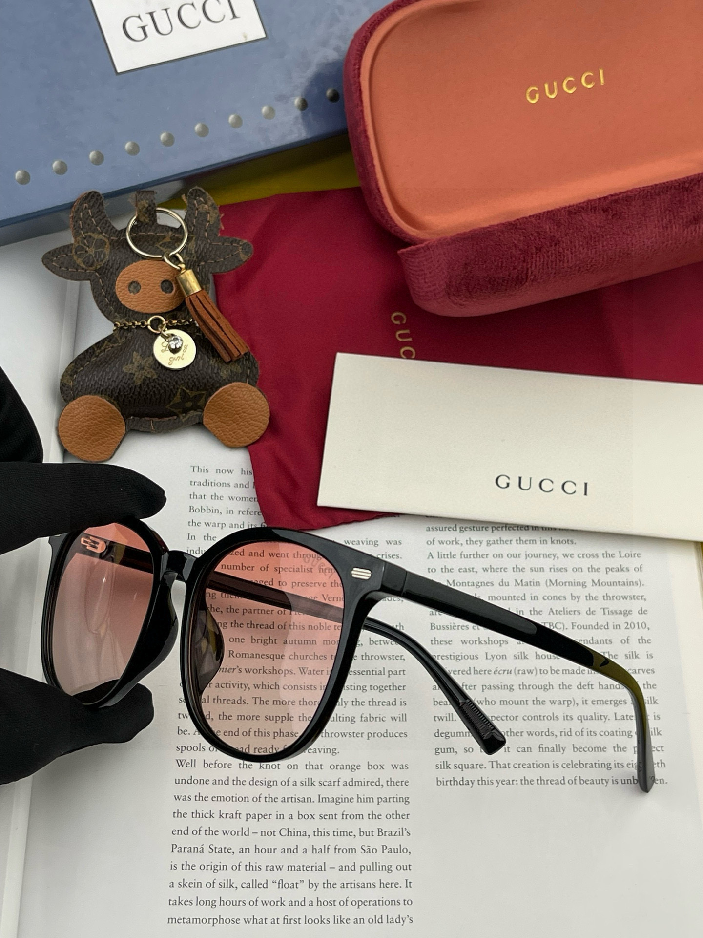 【TR偏光系列】Gucci 经典的圆框设计，情侣款不挑脸型，无论搭配大衣还是连衣裙都非常显气质偏光镜片预