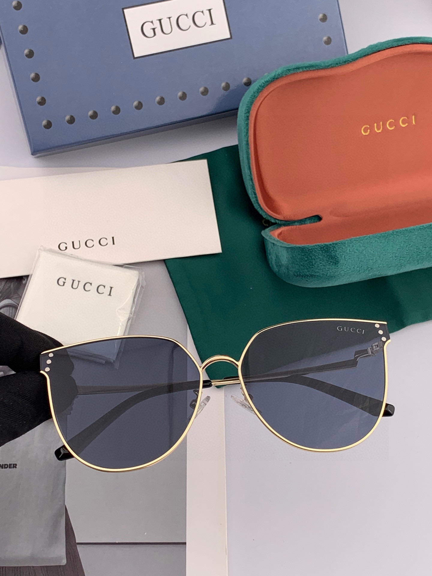 🔺 【GUCCI】2025开春新款 潮流爆款 时尚太阳镜 高品质 佩戴舒适 网红潮款墨镜 型号：G366