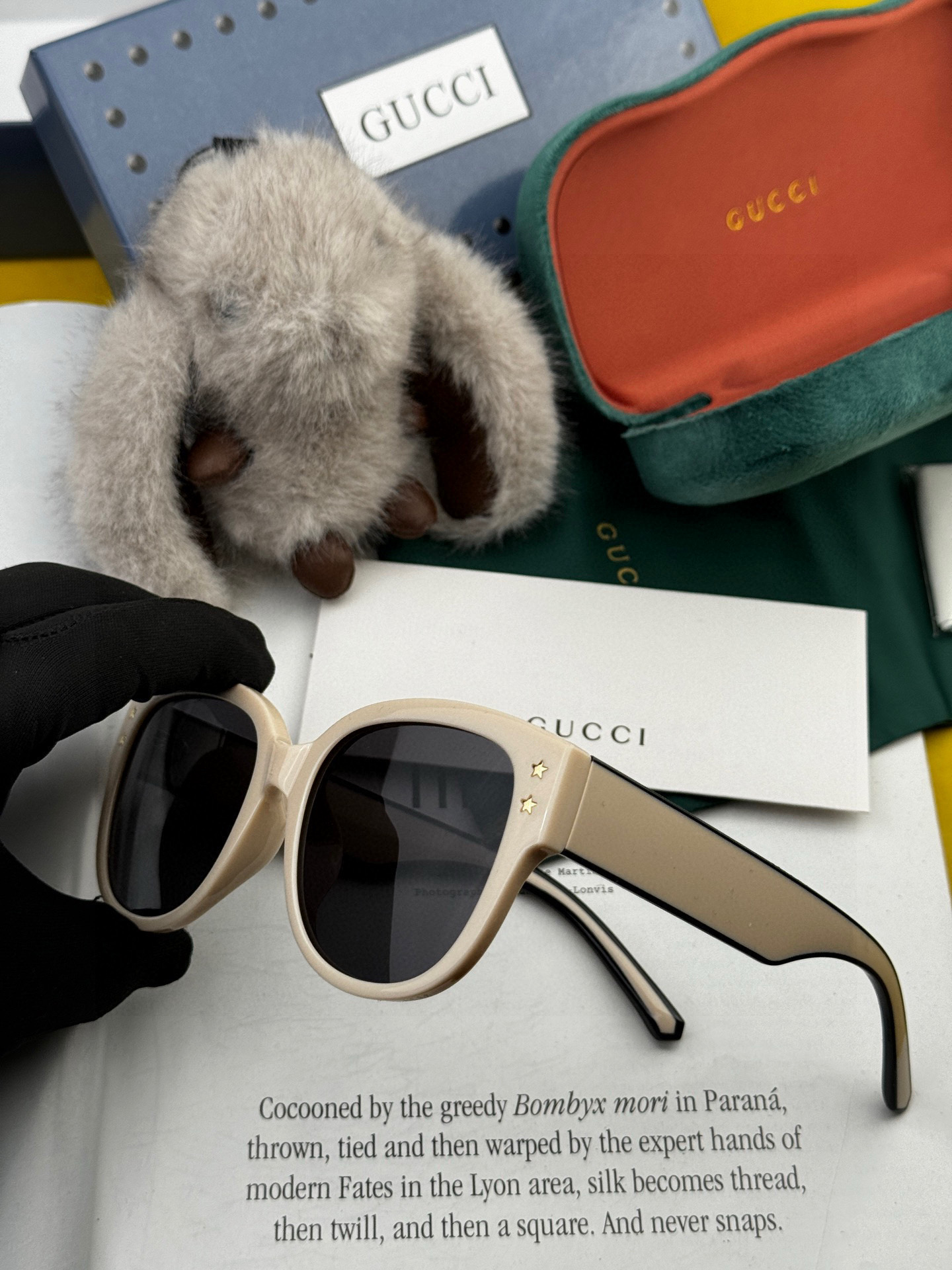 🔺 【GUCCI】2025开春新款 潮流爆款 时尚方框太阳镜 高品质 佩戴舒适 网红潮款墨镜 型号：G1