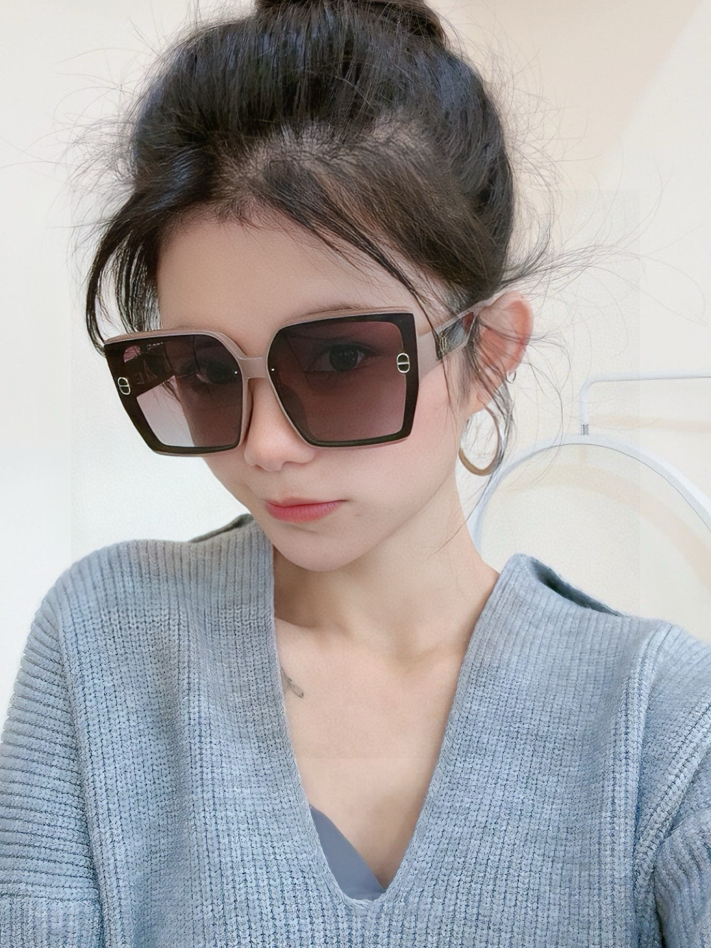 🔺 【DIOR-迪奥】2025开春新款 潮流爆款 时尚方框偏光太阳镜 高品质 佩戴舒适 网红潮款墨镜 女