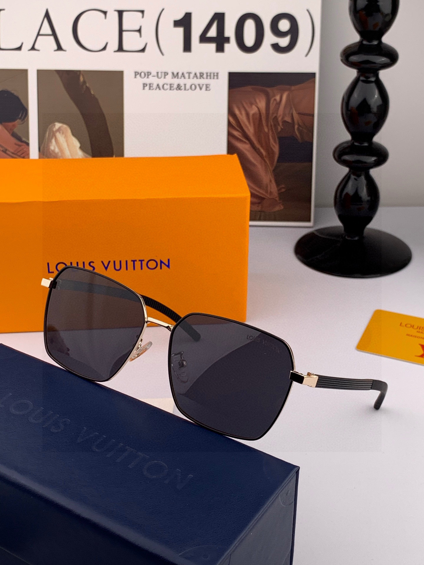 LV 。 高品质男女款墨镜 👍 进口宝丽来偏光镜片 。蛤蟆镜 开车钓鱼都可 。百搭显瘦墨镜韩版男士飞行员