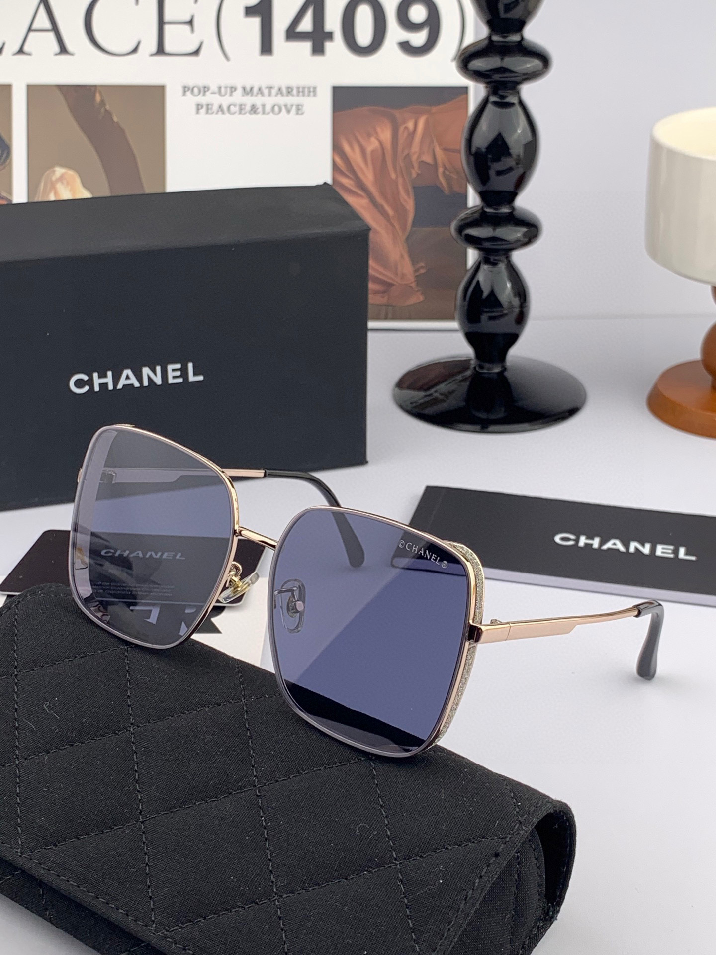 🔺 【香奈儿-尼龙偏光太阳镜】2025开春新款 潮流爆款 时尚多边形偏光太阳镜 高品质 佩戴舒适 网红潮