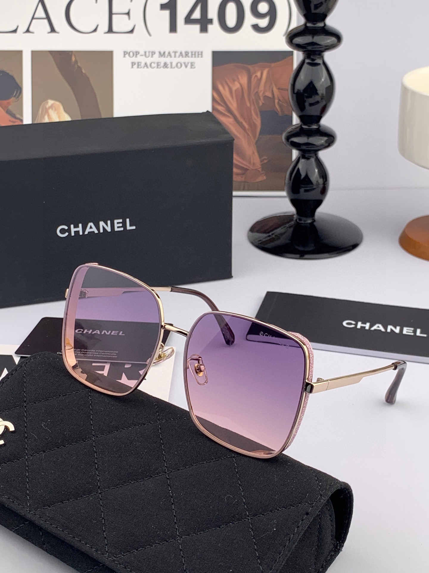 🔺 【香奈儿-尼龙偏光太阳镜】2025开春新款 潮流爆款 时尚多边形偏光太阳镜 高品质 佩戴舒适 网红潮