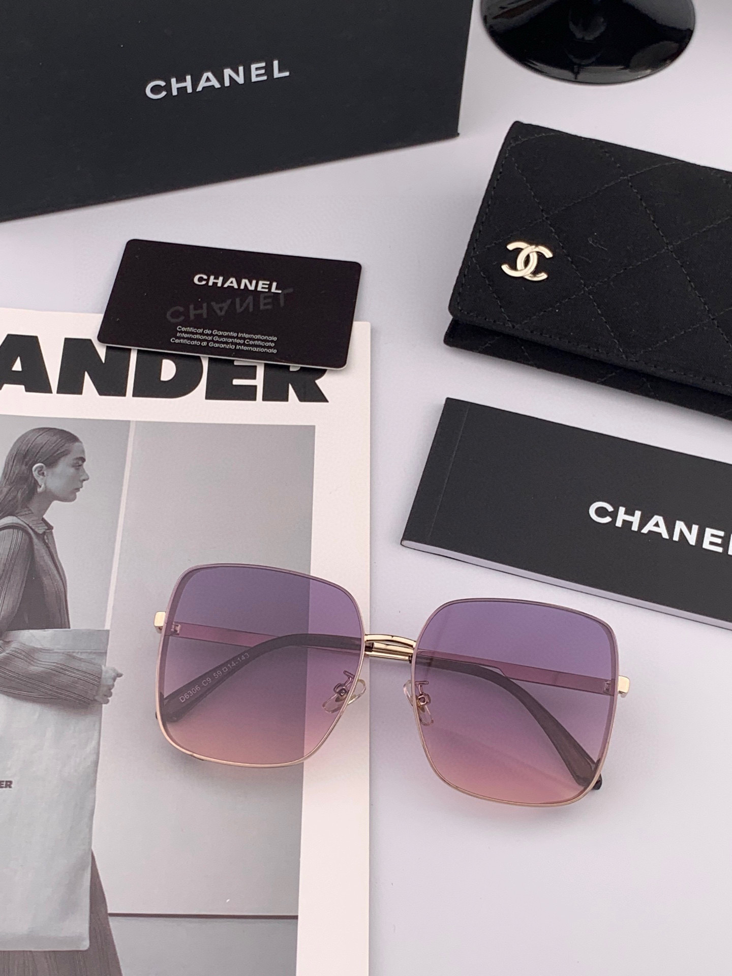 🔺 【香奈儿-尼龙偏光太阳镜】2025开春新款 潮流爆款 时尚多边形偏光太阳镜 高品质 佩戴舒适 网红潮