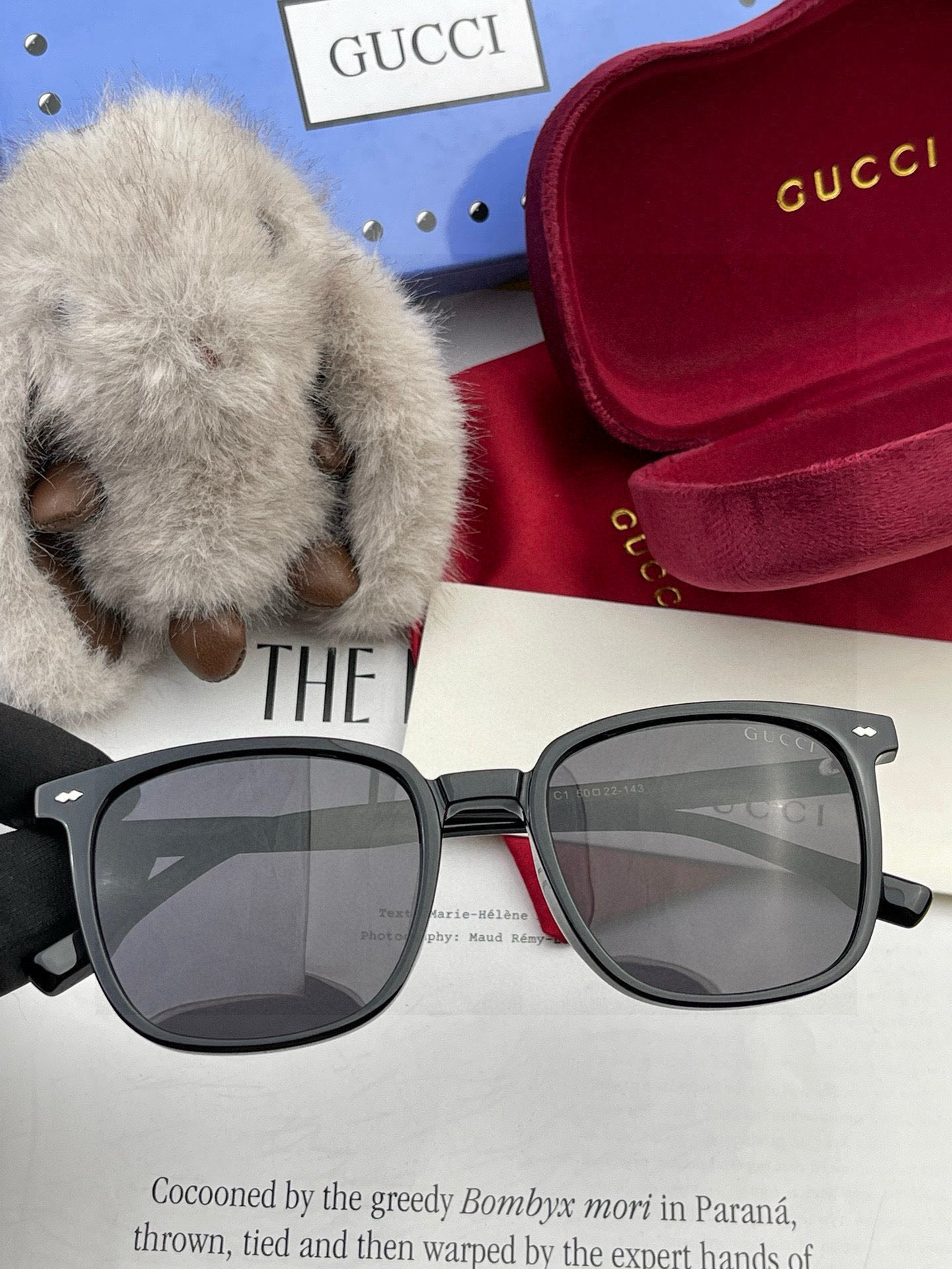 🔺 【GUCCI】2025开春新款 潮流爆款 时尚方框偏光太阳镜 高品质 佩戴舒适 网红潮款墨镜 女士高