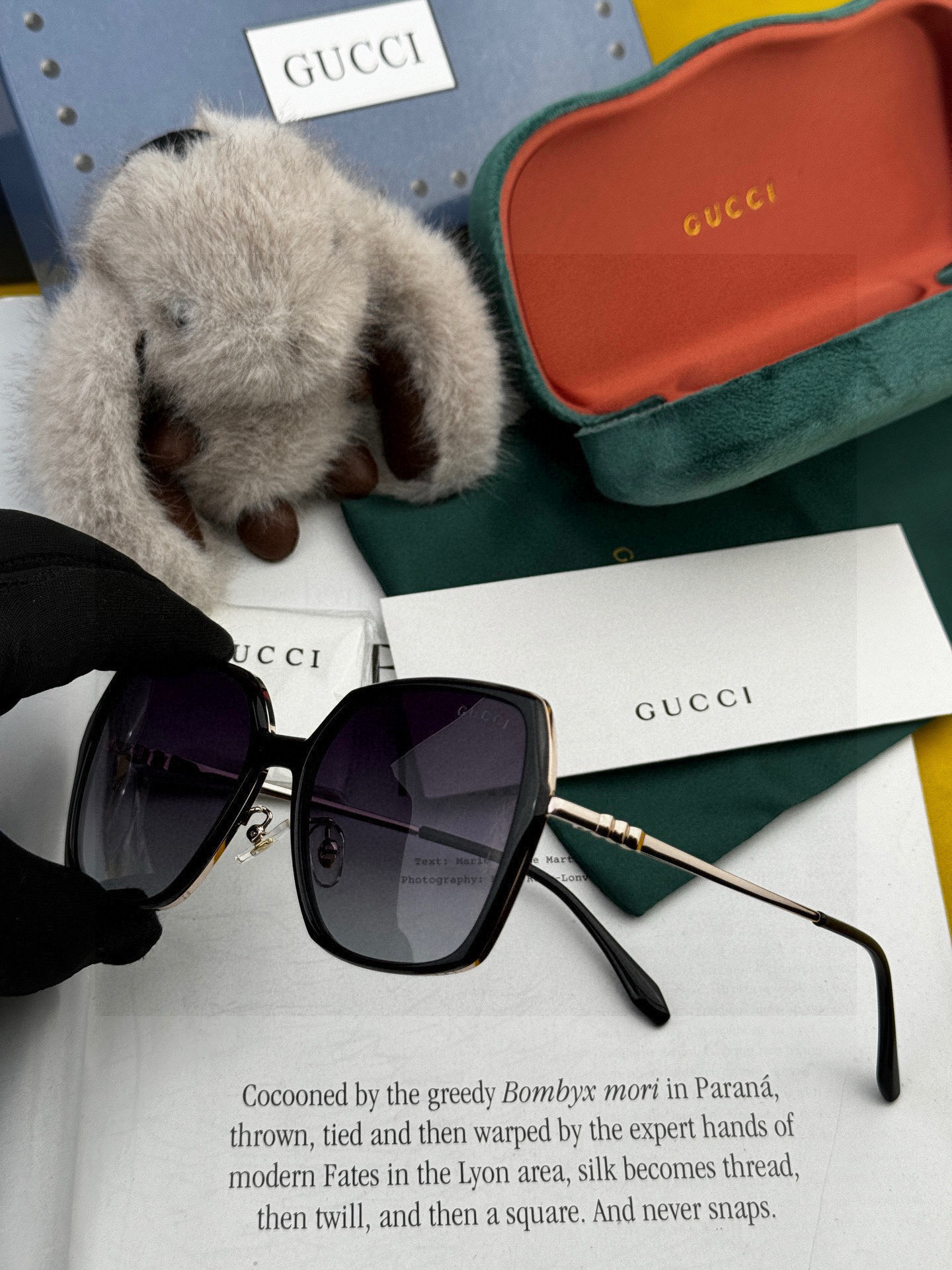 🔺 【GUCCI-偏光太阳镜】2025开春新款 潮流爆款 时尚圆框偏光太阳镜 高品质 佩戴舒适 网红潮款