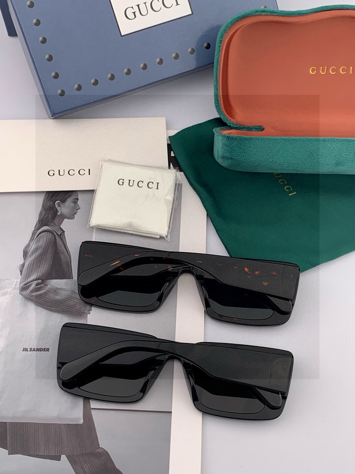 连体镜GUCCI2025开春新款一体镜 大框太阳镜男女同款 😎 爆款大框尼龙太阳镜 超逼格超酷 镜腿品牌