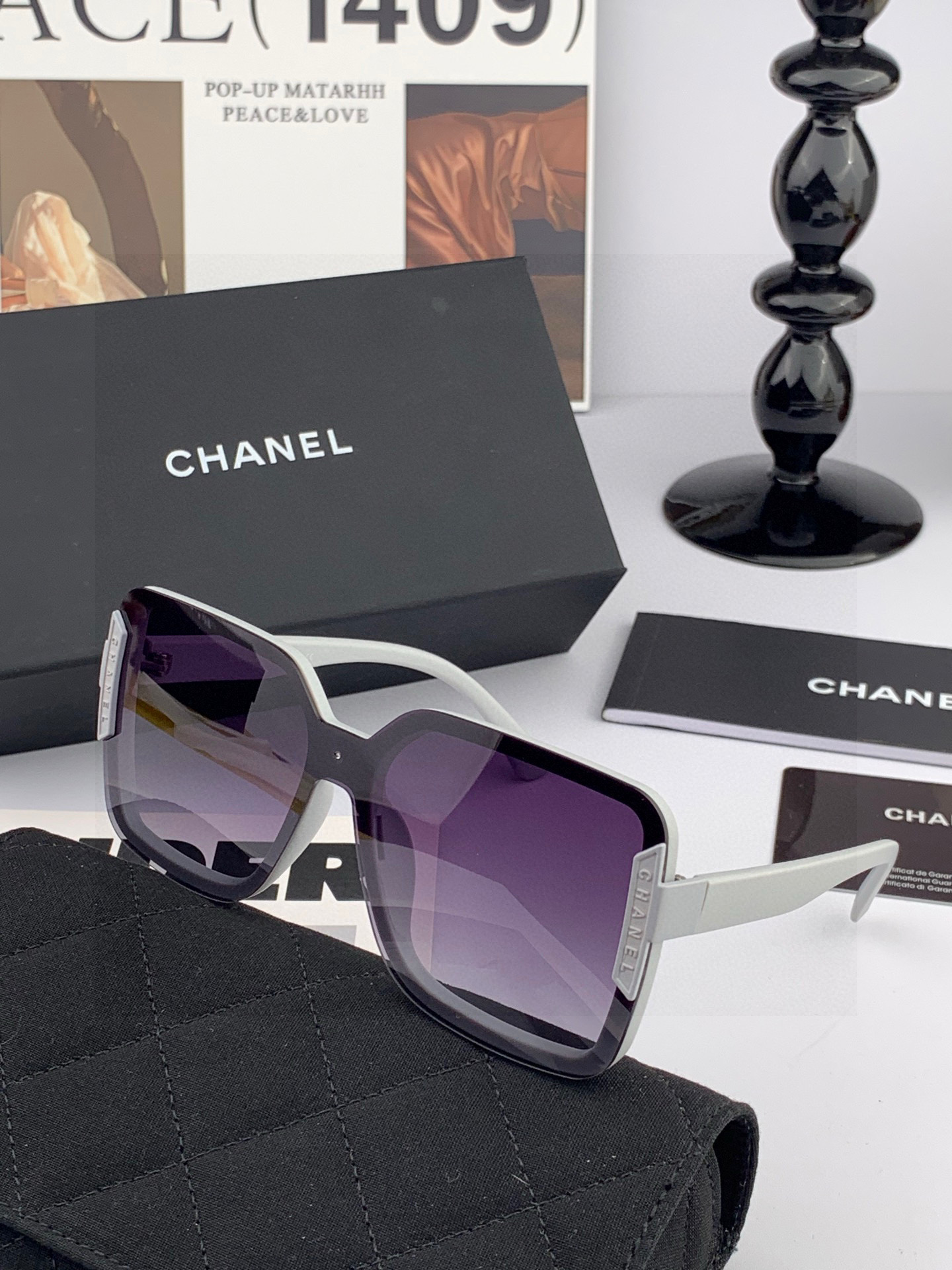 【TR偏光系列】Chanel大框太阳镜墨镜 经典的方框设计，不挑脸型，无论搭配大衣还是连衣裙都非常显气质