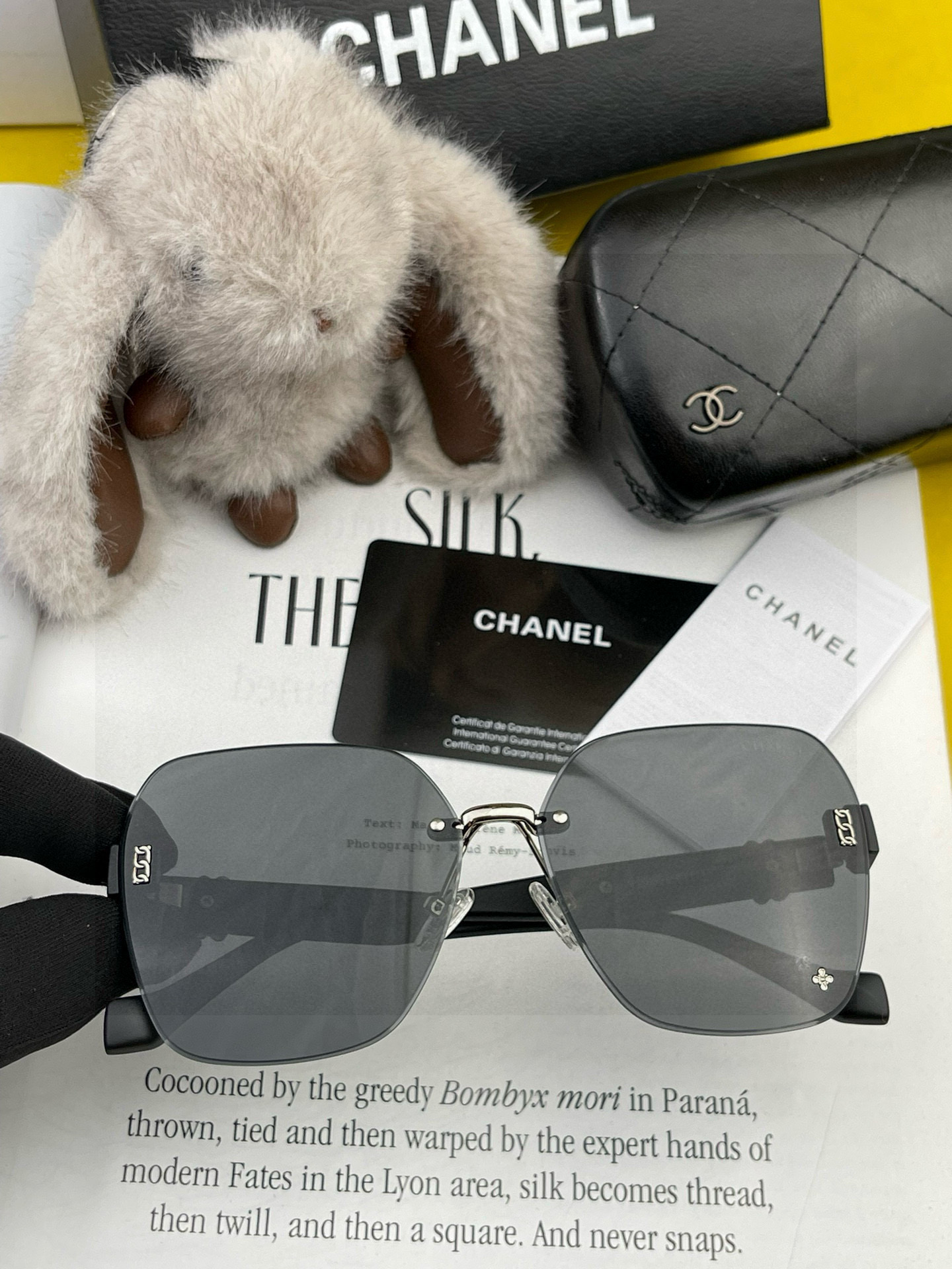 🔺 【香奈儿】2025开春新款 潮流爆款 时尚方框偏光太阳镜 高品质 佩戴舒适 网红潮款墨镜 女士高清偏