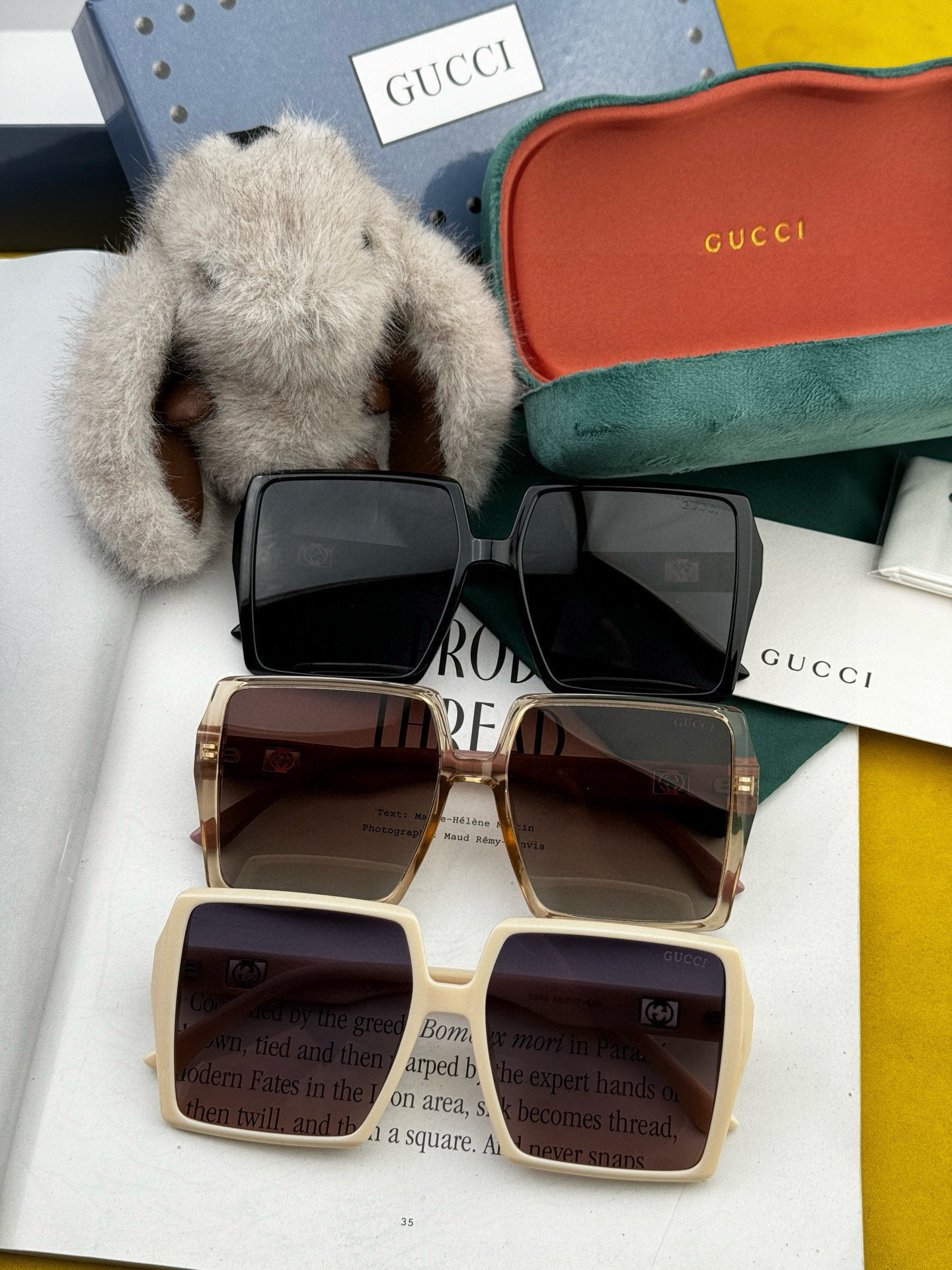 2025新款！新款出货！女士高清加厚偏光太阳镜🕶️ 🎉💍新款GUCCI偏光太阳镜[得意]开车驾驶镜时尚墨