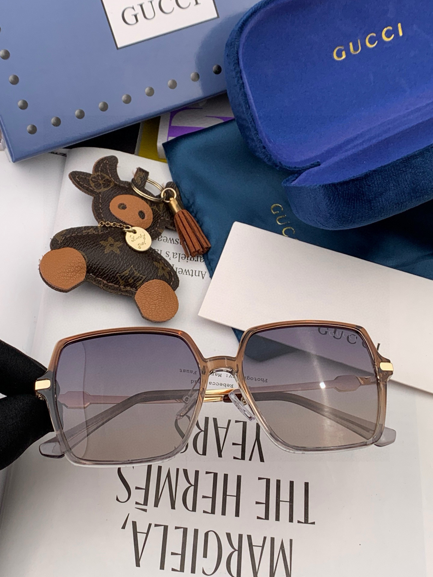 🔺Gucci🔻 古奇2025年新款太阳镜 精致优雅镶钻设计 佩戴舒适值得推荐🔝🔝型号：G1307