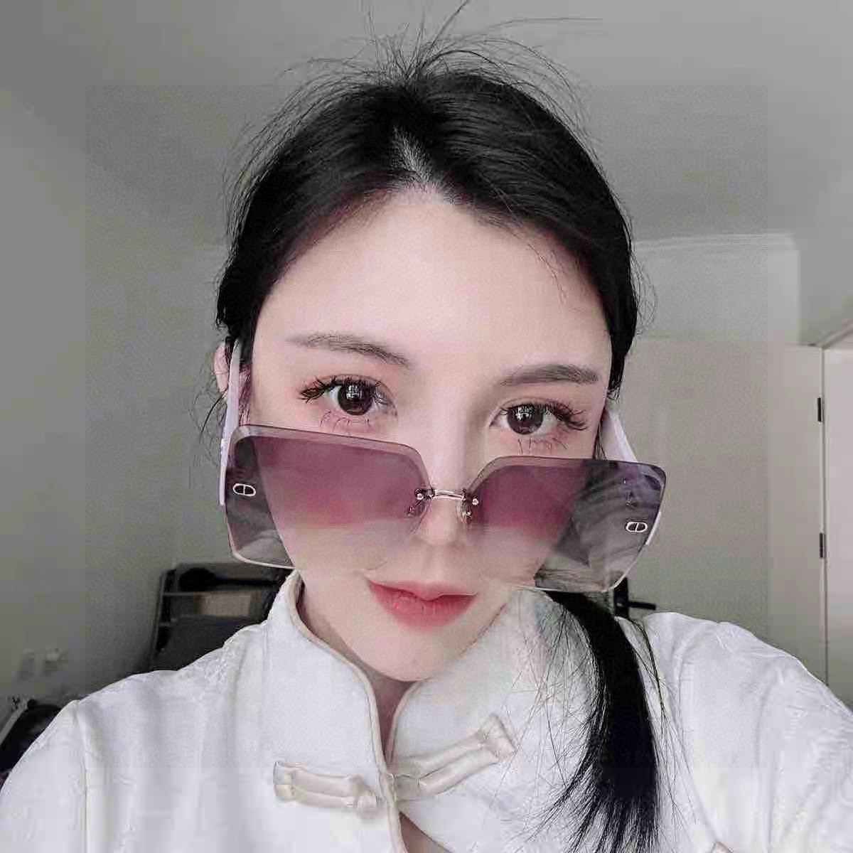 🔺 【DIOR-迪奥】2025开春新款 潮流爆款 时尚方框太阳镜 高品质 佩戴舒适 网红潮款墨镜 型号：