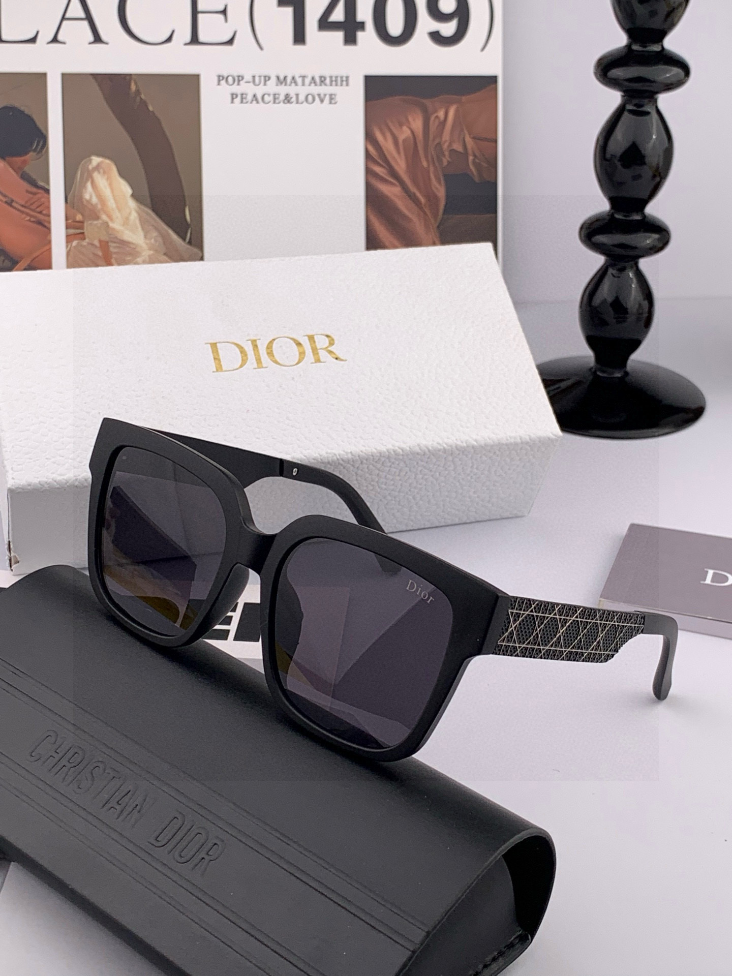🔺 【DIOR-迪奥】2025开春新款 潮流爆款 时尚方框太阳镜 高品质 佩戴舒适 网红潮款墨镜 型号：