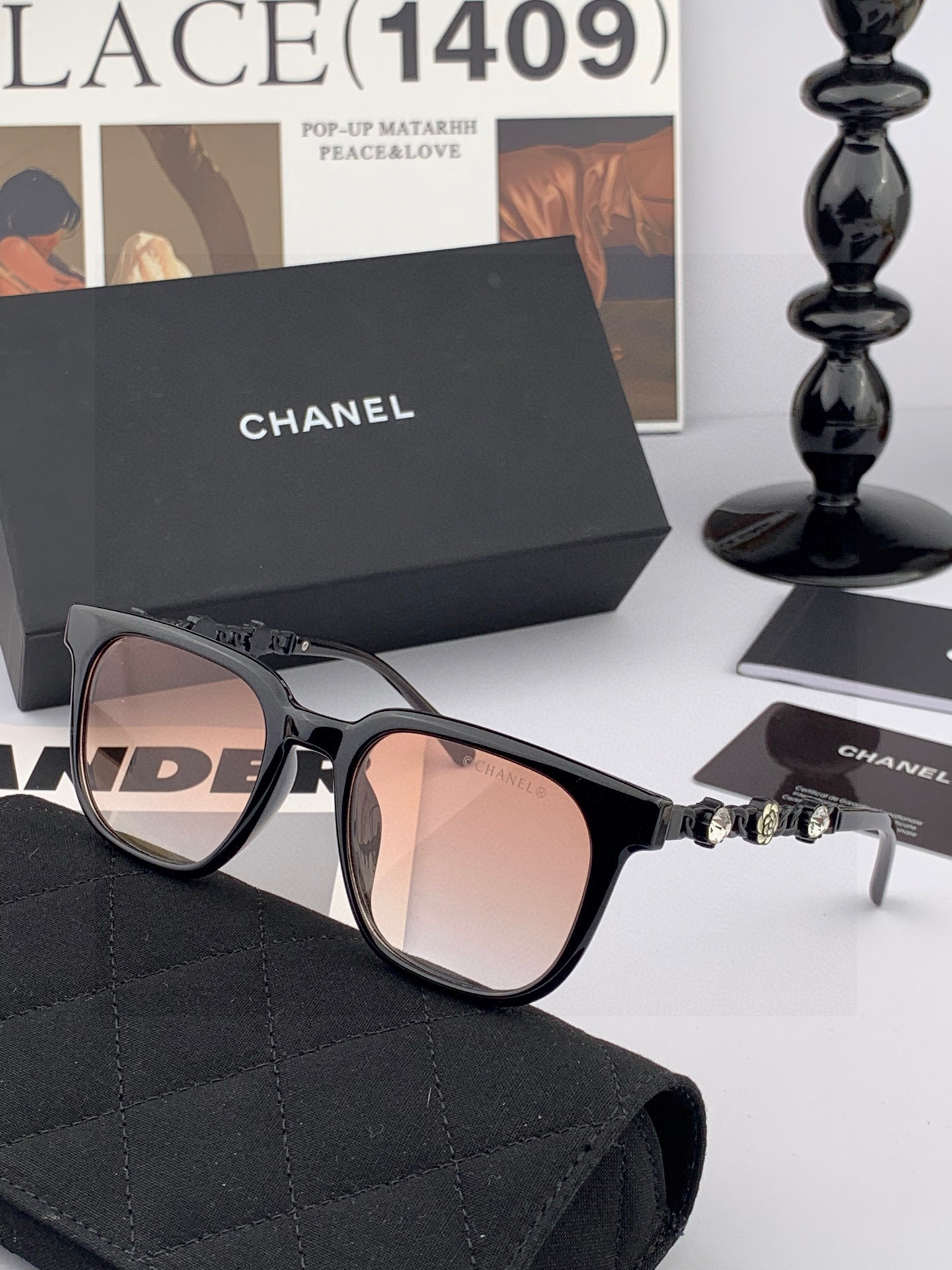 新品CHANEL 香奈儿太阳镜以独特魅力和前卫风格诠释春夏最新眼镜，质感超好佩带舒适 型号：CH5236