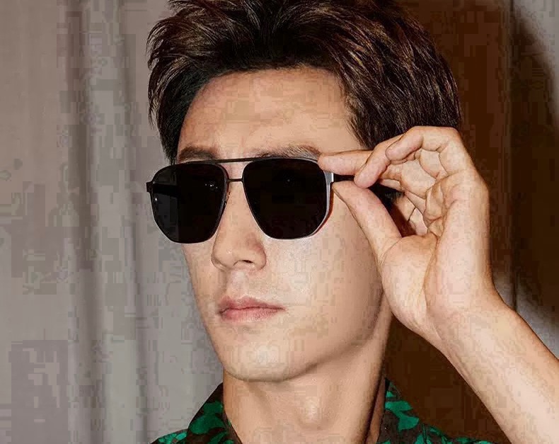 GUCCI 男款炫彩飞行员偏光太阳镜 ❤️材质：高清尼龙加厚卡槽高清偏光镜片 🌹无边框镜架💕颜👍型号：G