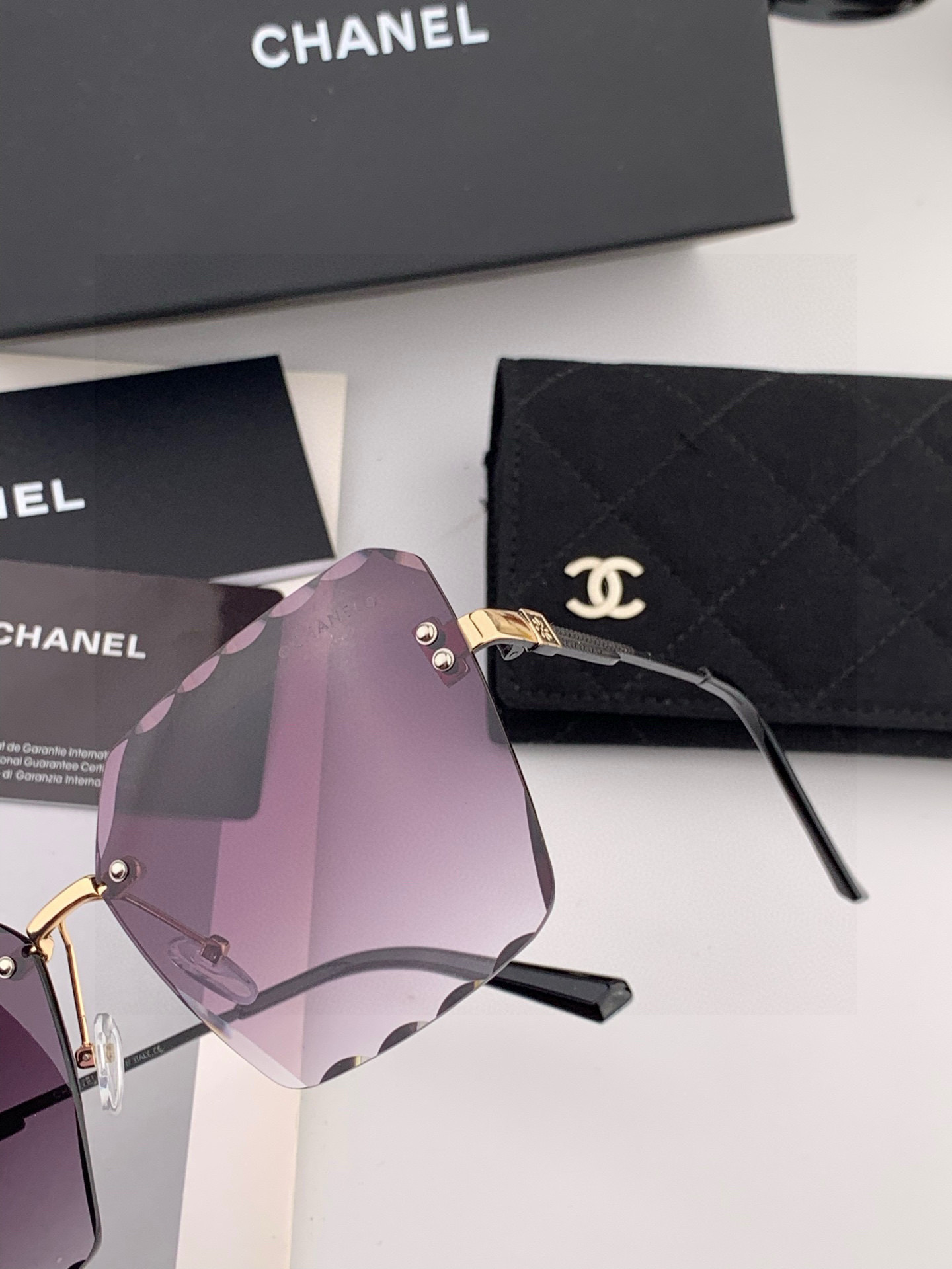 CHANE 香奈儿🌋☔️时尚无框搭配偏光镜片 顶级奢侈品[强] 高品质[胜利][亲亲]🍦🍨 [得意] 气