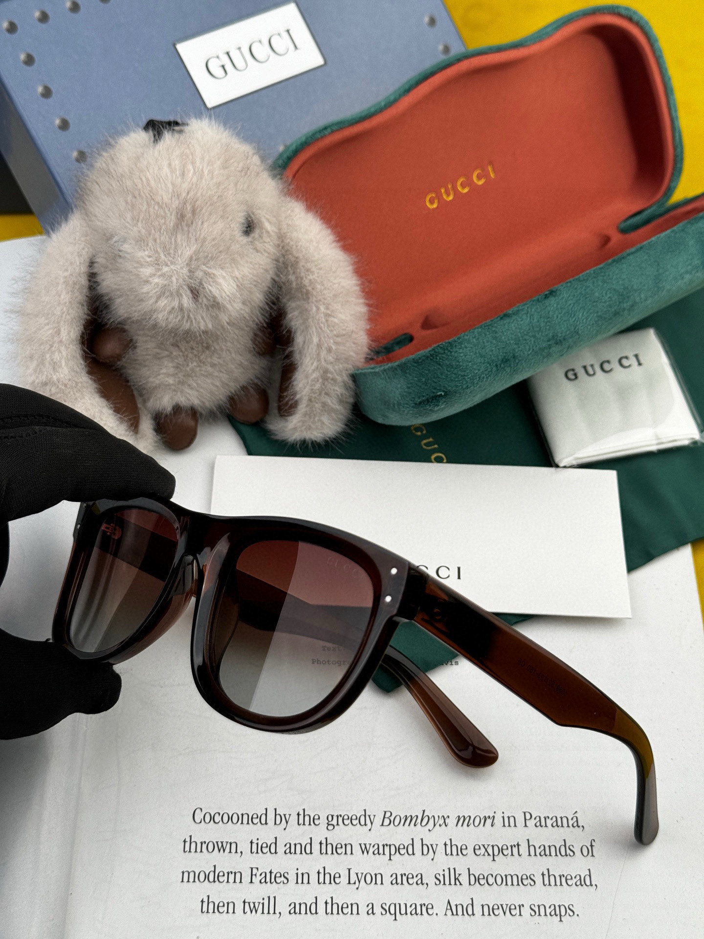 🔺 【GUCCI】2025开春新款 潮流爆款 时尚方框偏光太阳镜 高品质 佩戴舒适 网红潮款墨镜 型号：