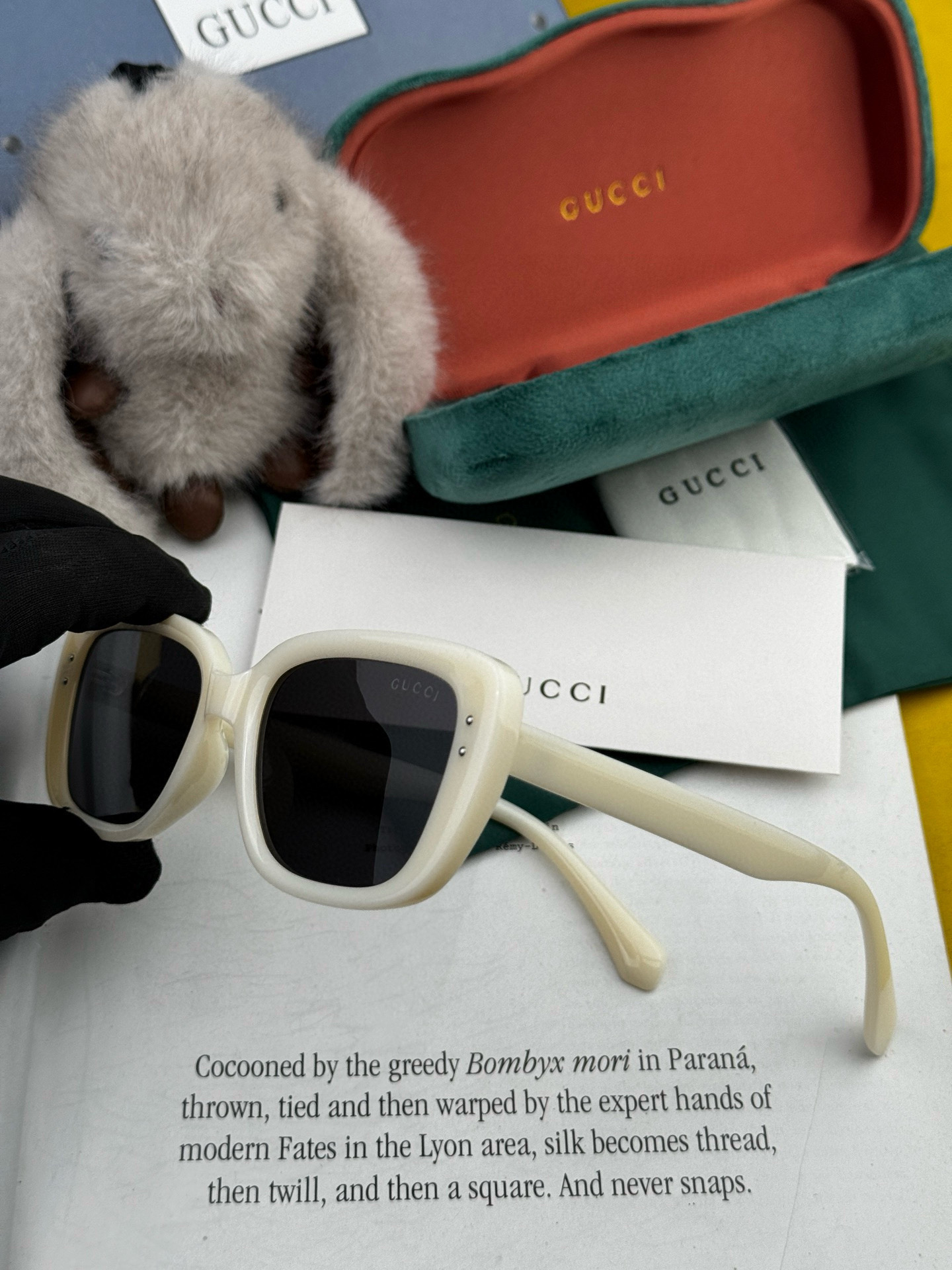 🔺 【GUCCI】2025开春新款 潮流爆款 时尚方框偏光太阳镜 高品质 佩戴舒适 网红潮款墨镜 型号：