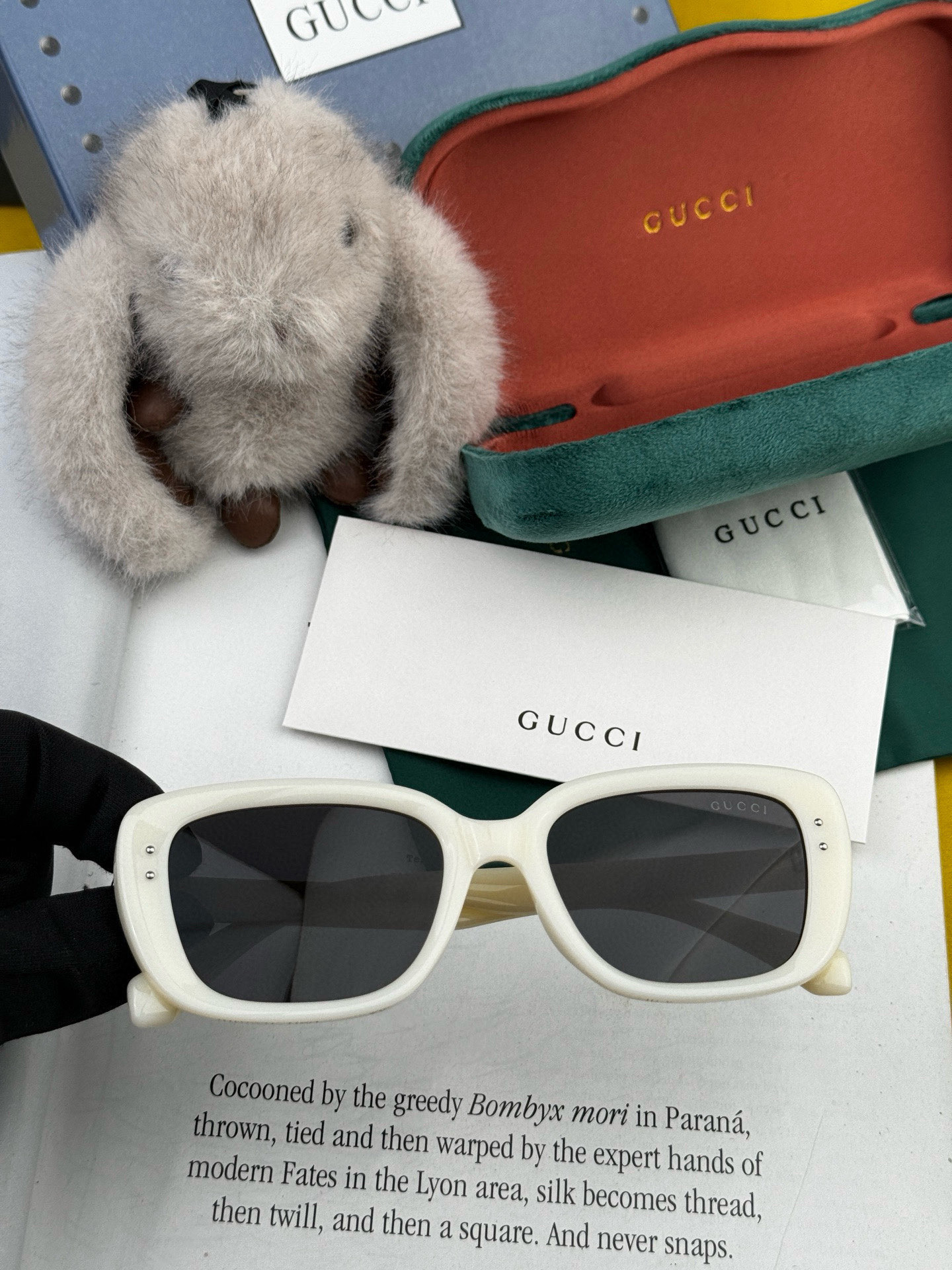 🔺 【GUCCI】2025开春新款 潮流爆款 时尚方框偏光太阳镜 高品质 佩戴舒适 网红潮款墨镜 型号：