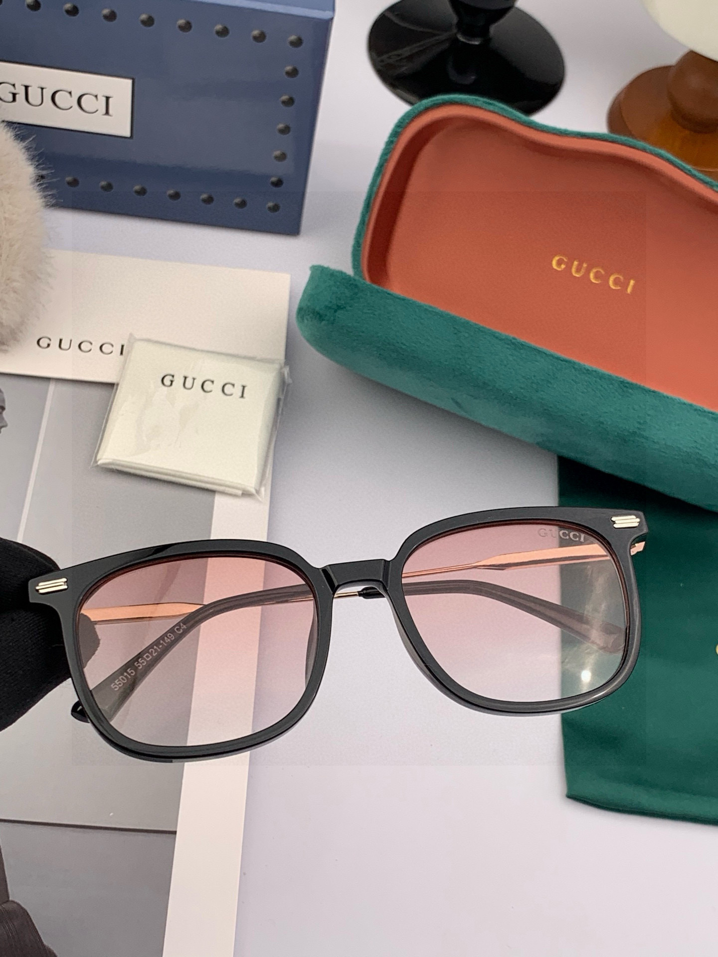 2025新款！新款出货！女士高清加厚偏光太阳镜🕶️ 🎉💍新款GUCCI偏光太阳镜[得意]开车驾驶镜时尚墨