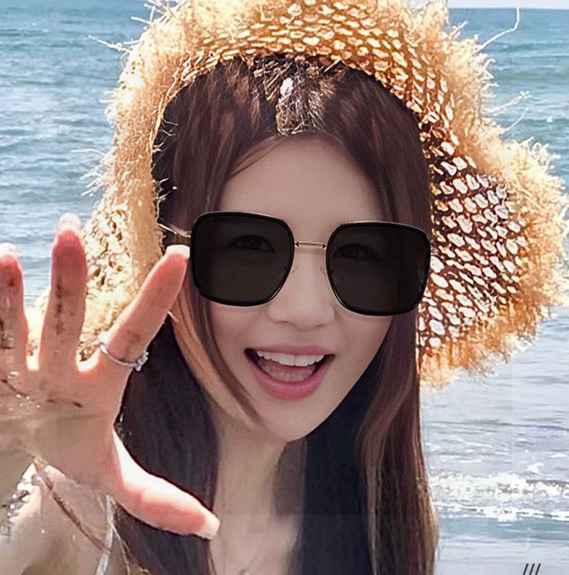 2025新款！新款出货！女士高清加厚偏光太阳镜🕶️ 🎉💍新款GUCCI偏光太阳镜[得意]开车驾驶镜时尚墨