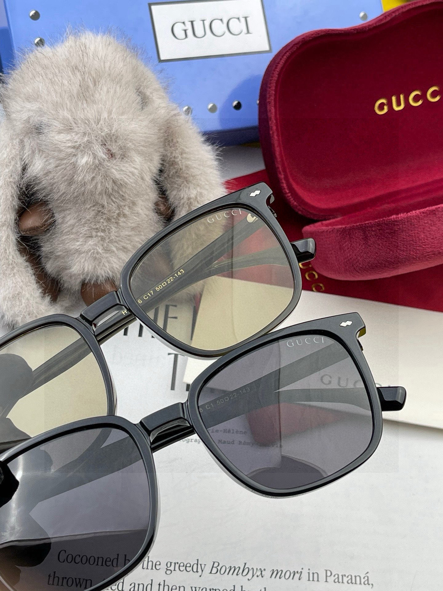 🔺 【GUCCI】2025开春新款 潮流爆款 时尚方框偏光太阳镜 高品质 佩戴舒适 网红潮款墨镜 女士高