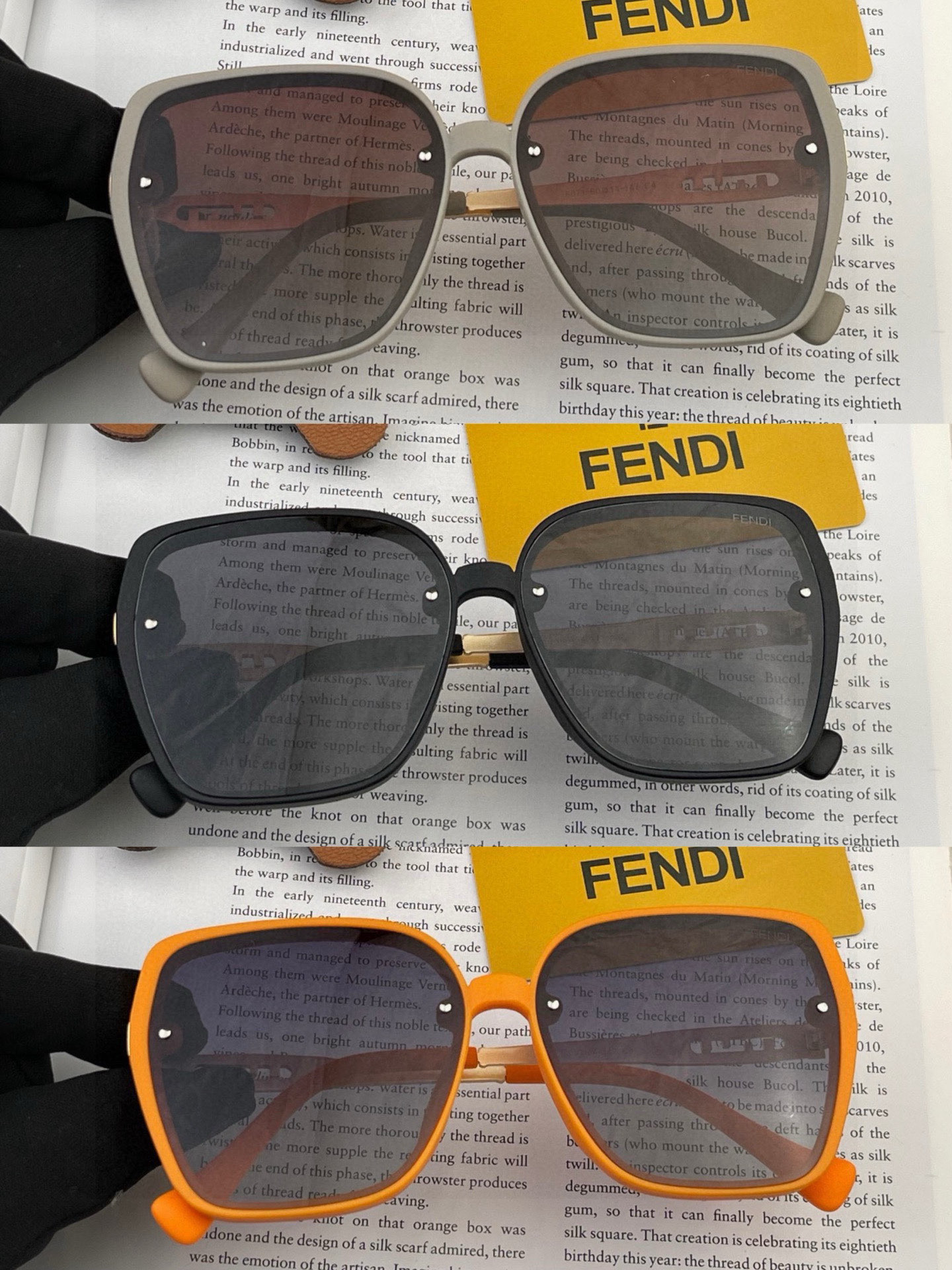 🔺 【芬迪】2025开春新款 潮流爆款 时尚方框偏光太阳镜 高品质 佩戴舒适 网红潮款墨镜 女士高清偏光