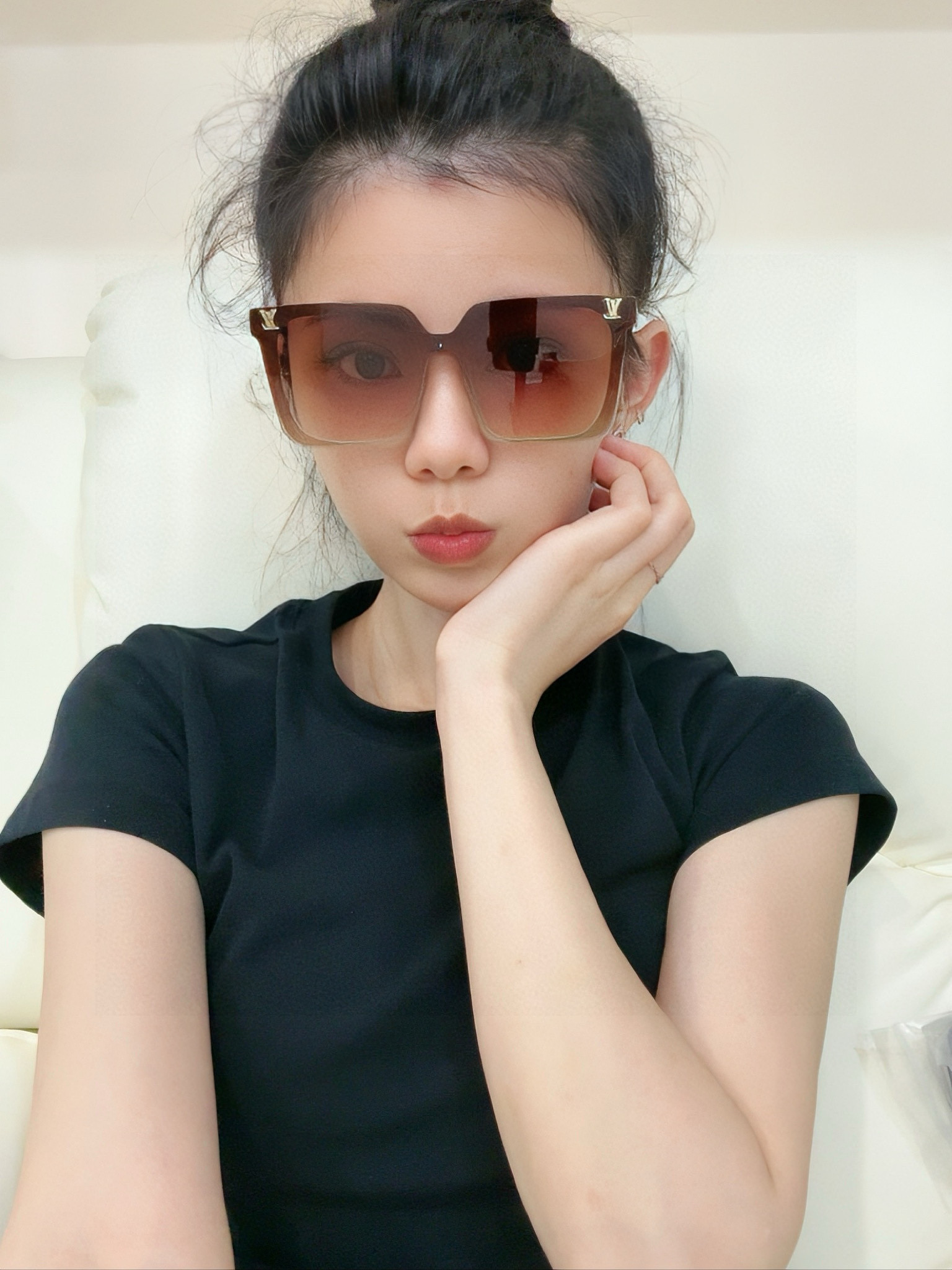 🔺LV🔻2025早春新款，众多明星同款[色]LV‼️‼️新款大框墨镜 ，🌈🌈宝丽来超清太阳镜🔝🔝型号：L