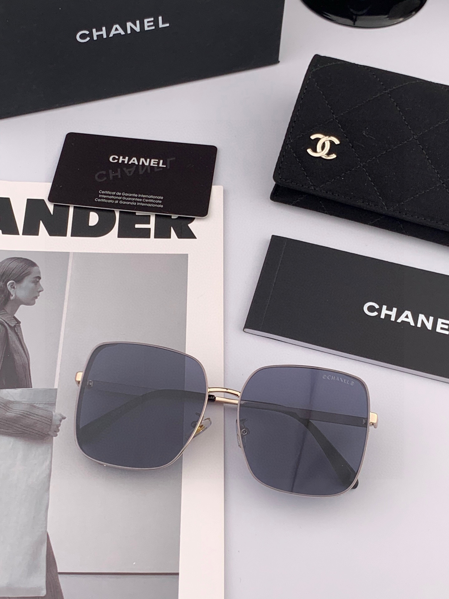 🔺 【香奈儿-尼龙偏光太阳镜】2025开春新款 潮流爆款 时尚多边形偏光太阳镜 高品质 佩戴舒适 网红潮