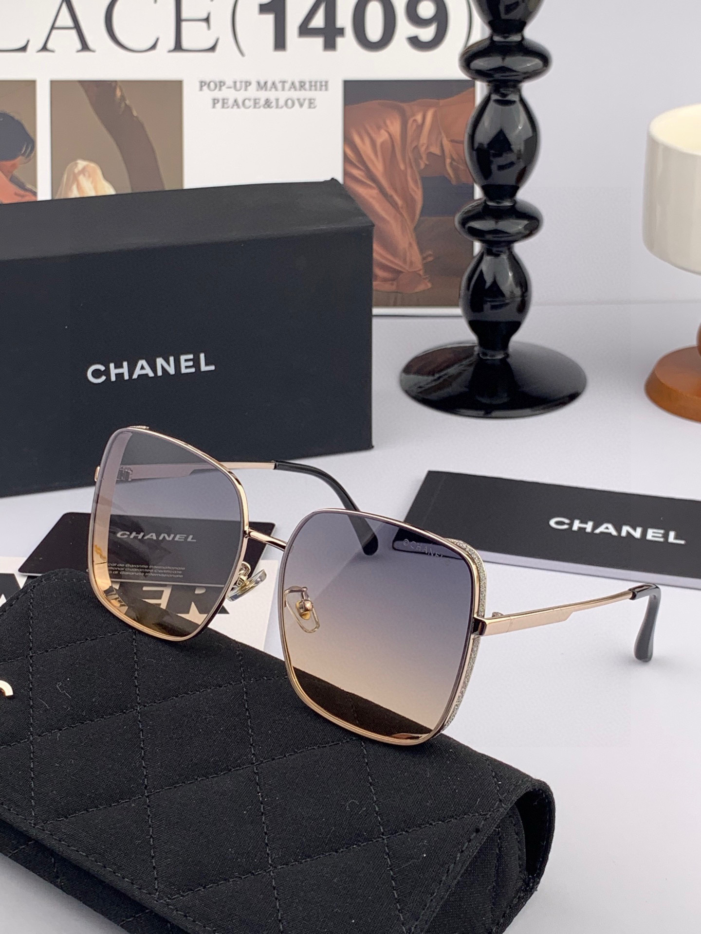 🔺 【香奈儿-尼龙偏光太阳镜】2025开春新款 潮流爆款 时尚多边形偏光太阳镜 高品质 佩戴舒适 网红潮