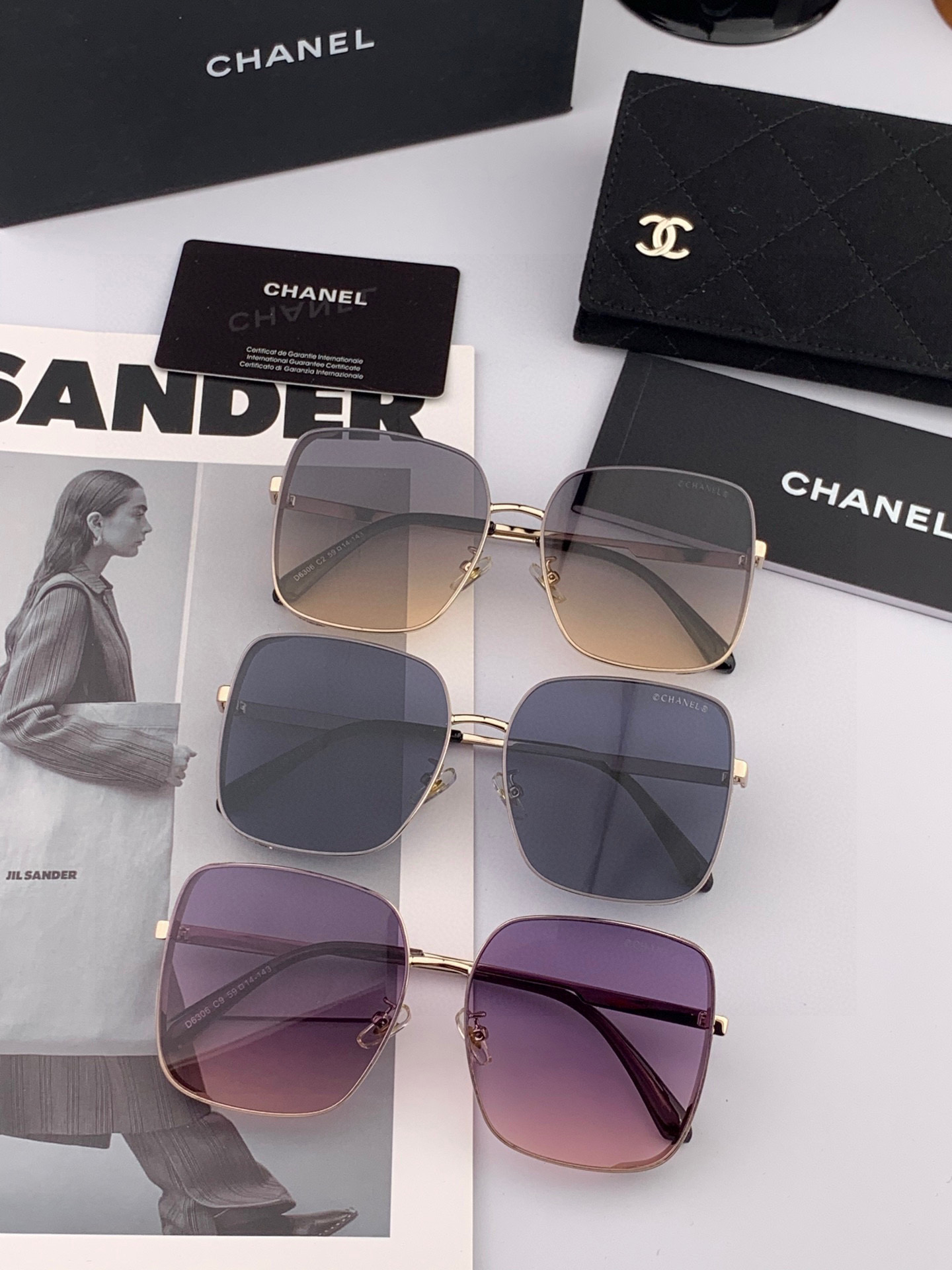 🔺 【香奈儿-尼龙偏光太阳镜】2025开春新款 潮流爆款 时尚多边形偏光太阳镜 高品质 佩戴舒适 网红潮
