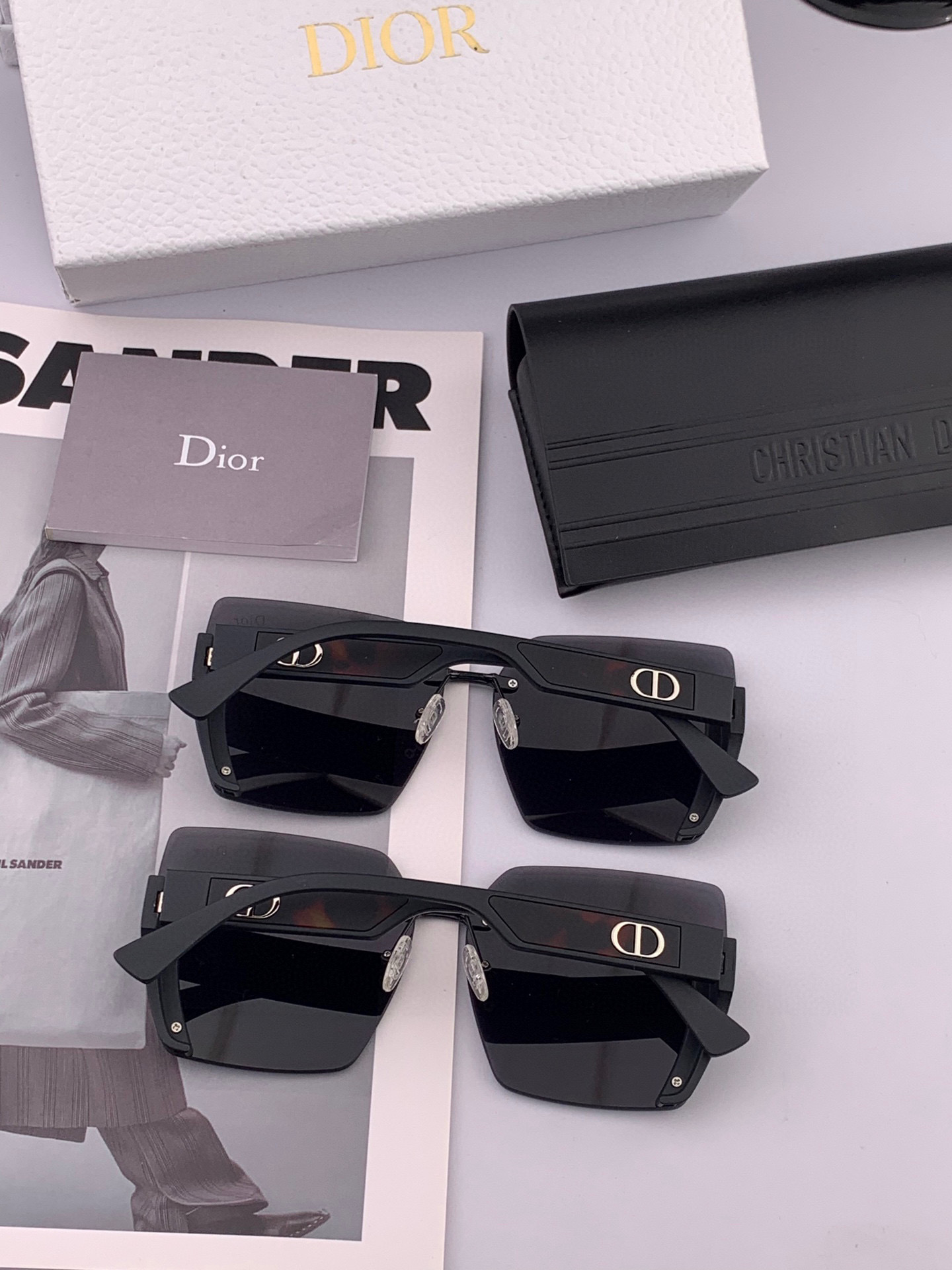 🔺 【DIOR-迪奥】2025开春新款 潮流爆款 时尚方框太阳镜 高品质 佩戴舒适 网红潮款墨镜 女士高