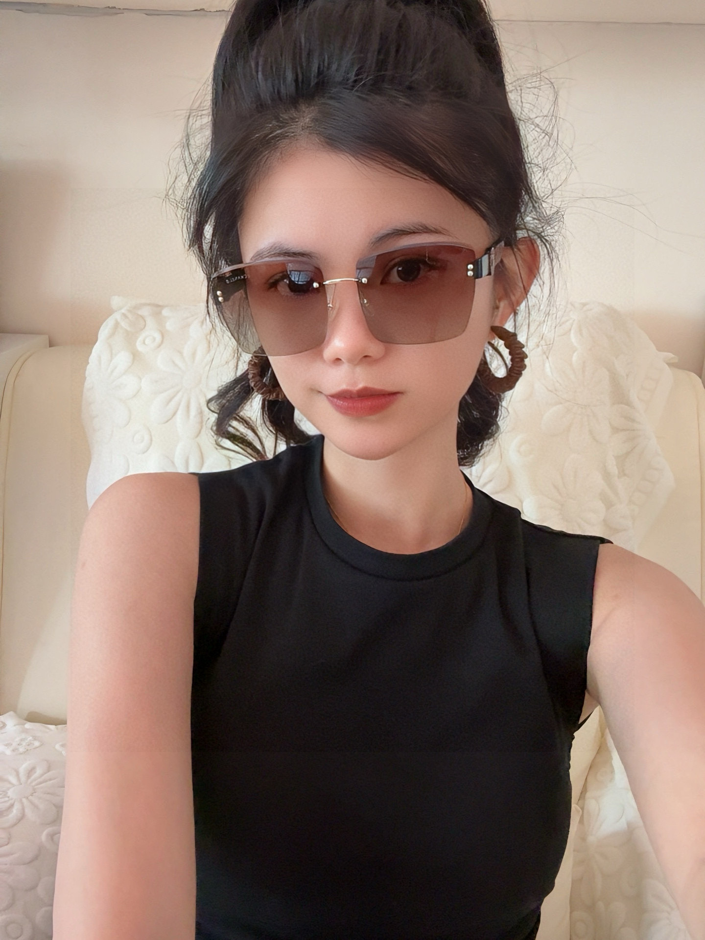 🔺 【香奈儿】2025开春新款 潮流爆款 时尚方框太阳镜 高品质 佩戴舒适 网红潮款墨镜 女士高清加厚偏