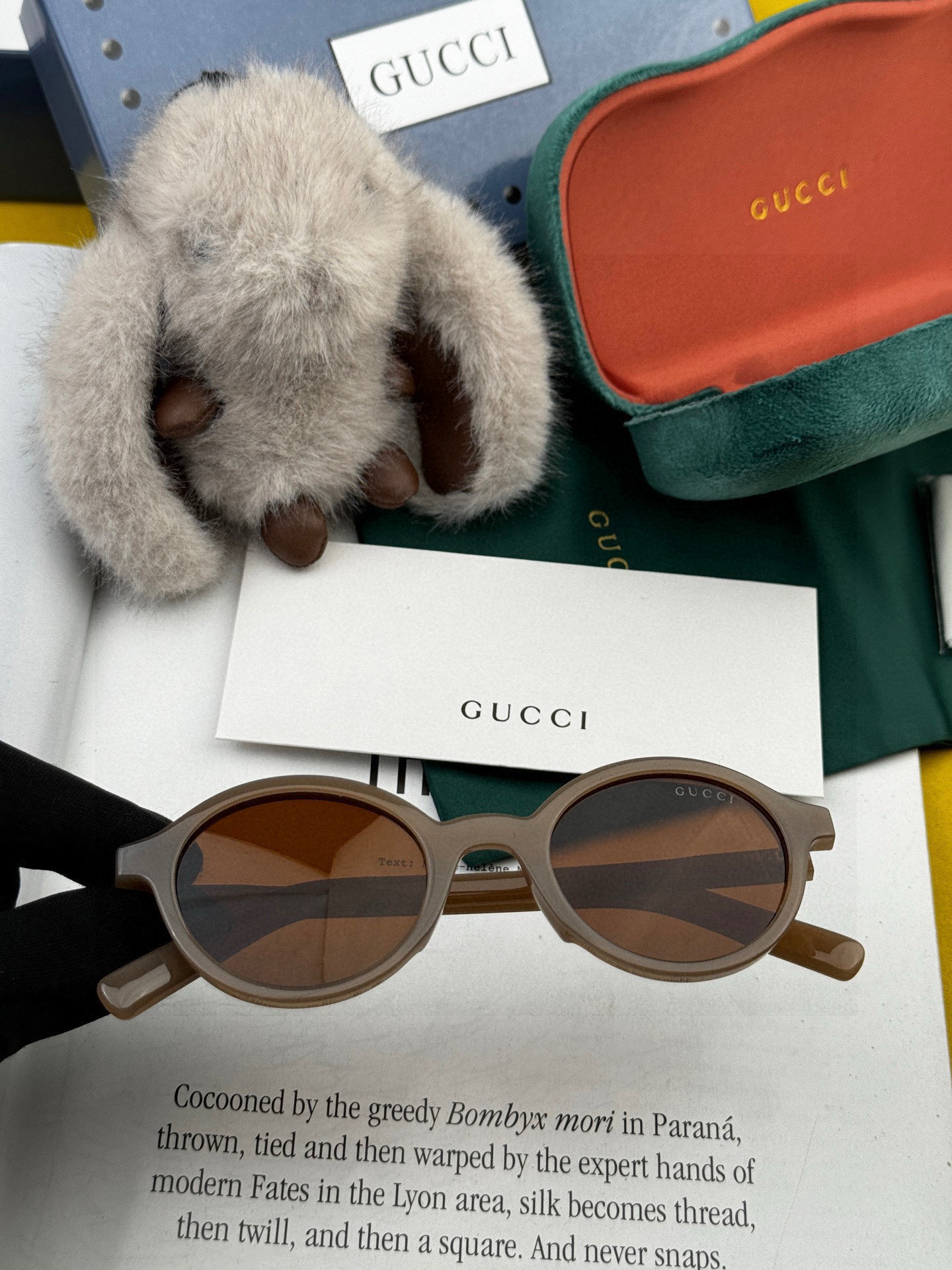 🔺 【GUCCI-偏光太阳镜】2025开春新款 潮流爆款 时尚圆框偏光太阳镜 高品质 佩戴舒适 网红潮款