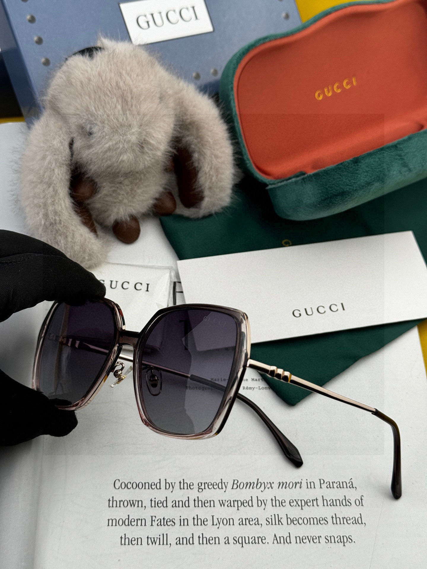 🔺 【GUCCI-偏光太阳镜】2025开春新款 潮流爆款 时尚圆框偏光太阳镜 高品质 佩戴舒适 网红潮款