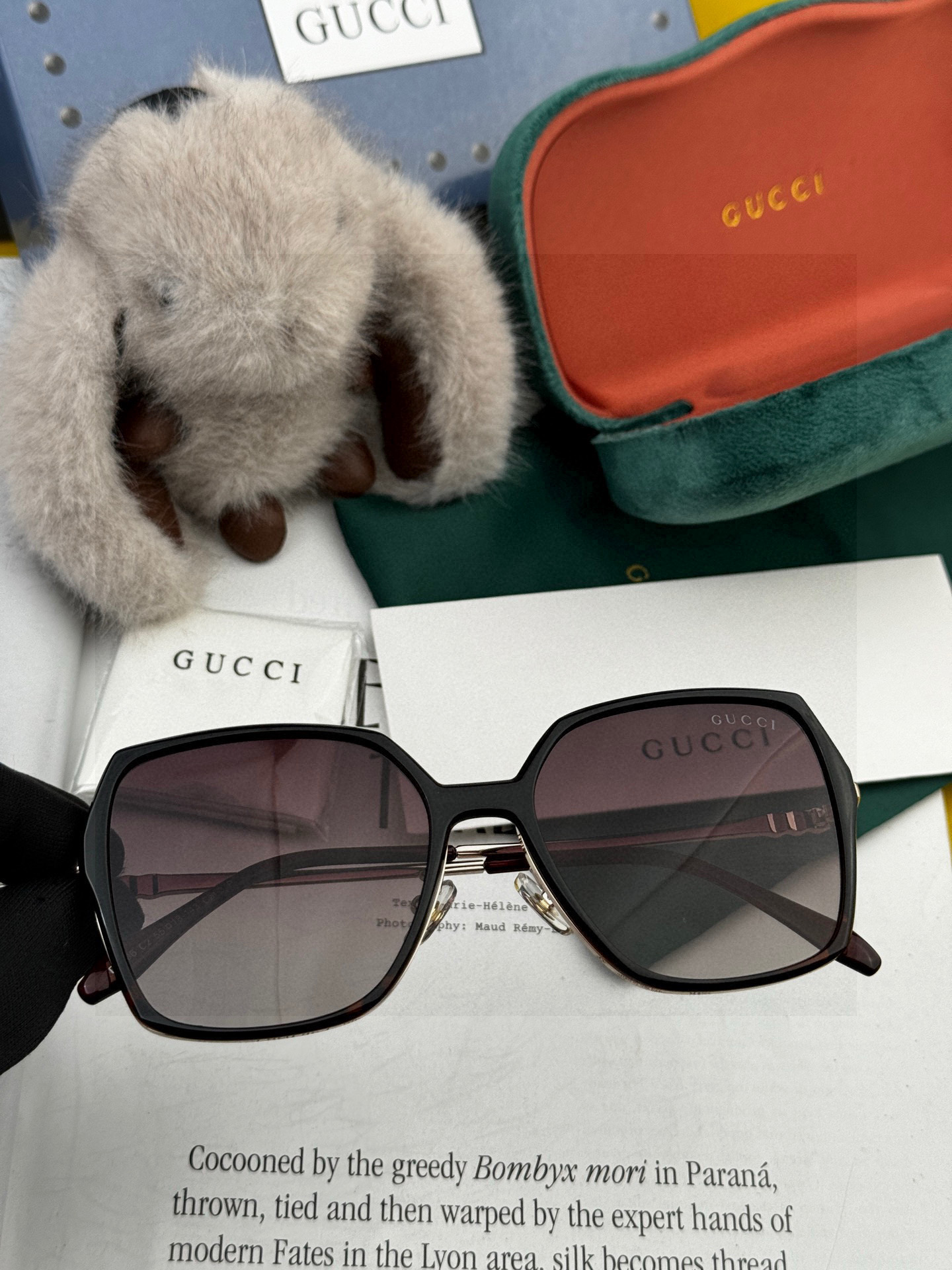 🔺 【GUCCI-偏光太阳镜】2025开春新款 潮流爆款 时尚圆框偏光太阳镜 高品质 佩戴舒适 网红潮款