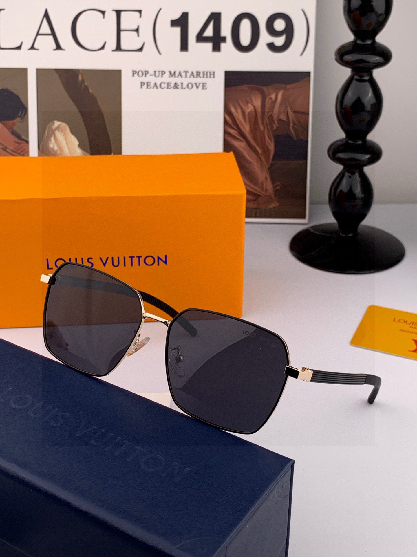 LV 。 高品质男女款墨镜 👍 进口宝丽来偏光镜片 。蛤蟆镜 开车钓鱼都可 。百搭显瘦墨镜韩版男士飞行员