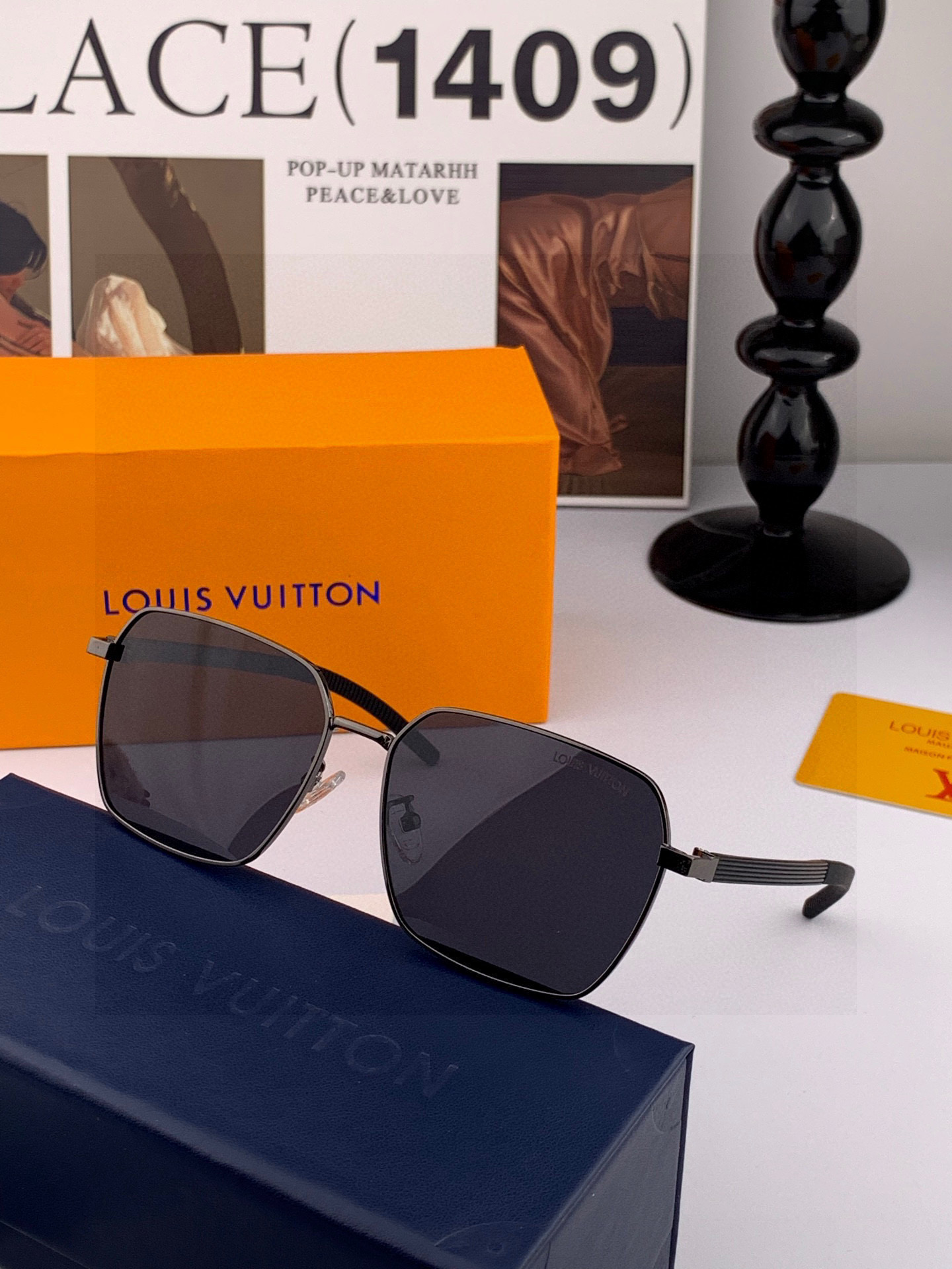 LV 。 高品质男女款墨镜 👍 进口宝丽来偏光镜片 。蛤蟆镜 开车钓鱼都可 。百搭显瘦墨镜韩版男士飞行员