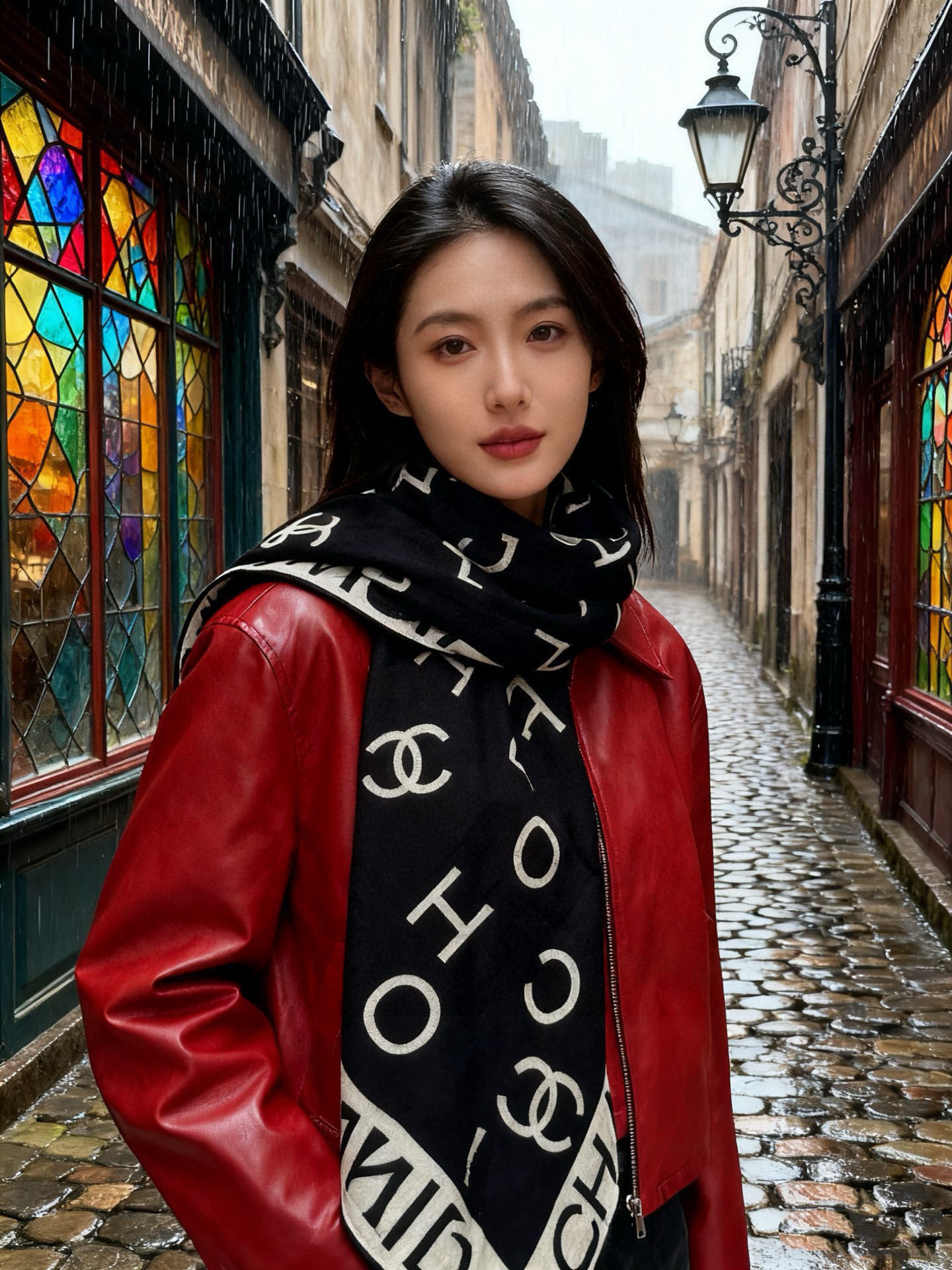 Chanel ~20。【140顶级双面丝绒披肩】香家logo与字母的完美碰撞设计底部还有隐隐约约的双C小