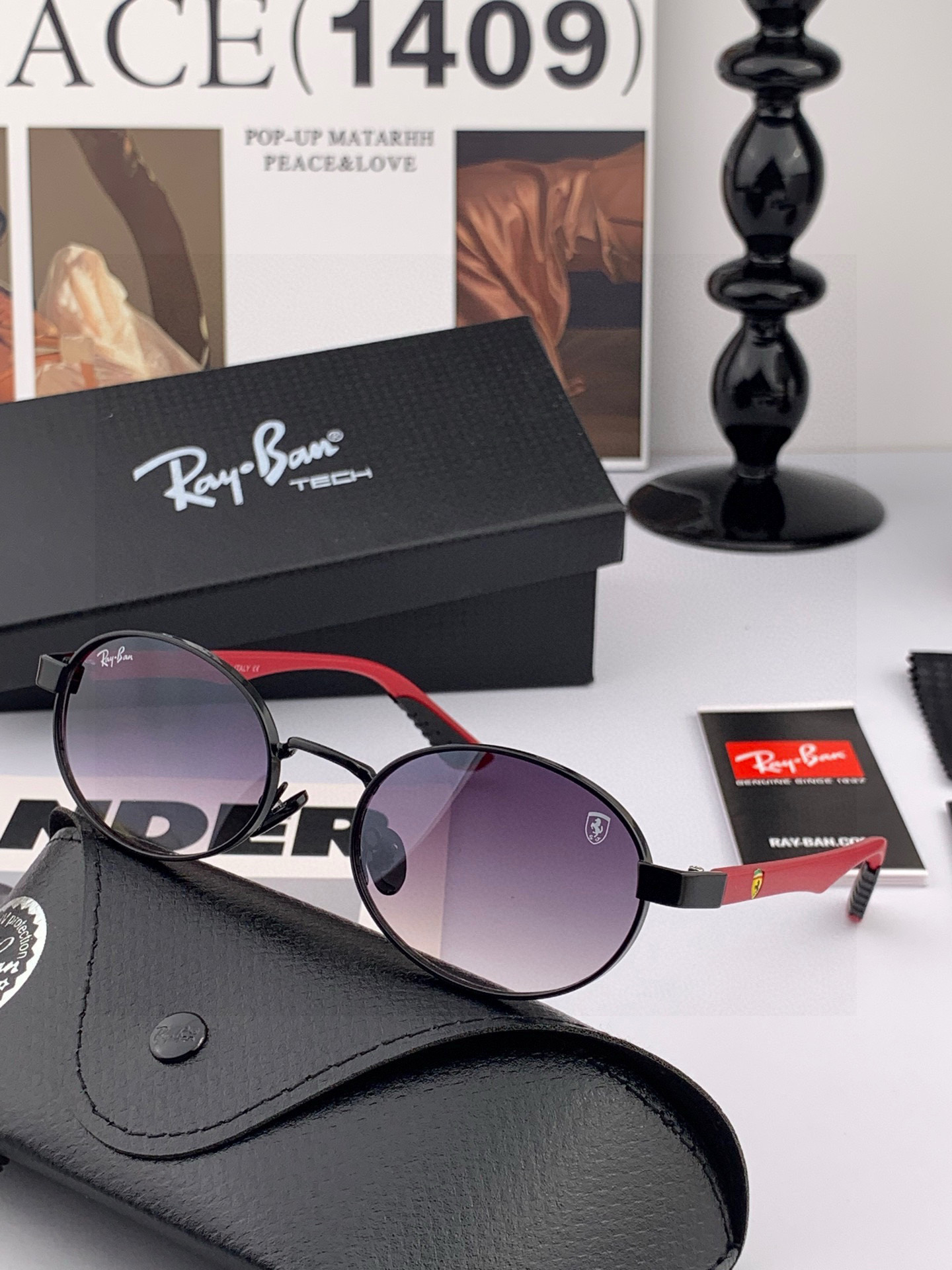 官方同步 品牌:雷朋经典男女士玻璃太阳镜 材质：美国宝丽来高清防爆钢化玻璃镜片 型号：RB8030