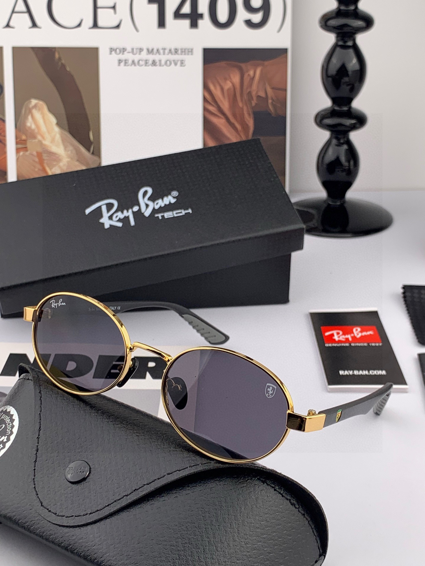 官方同步 品牌:雷朋经典男女士玻璃太阳镜 材质：美国宝丽来高清防爆钢化玻璃镜片 型号：RB8030