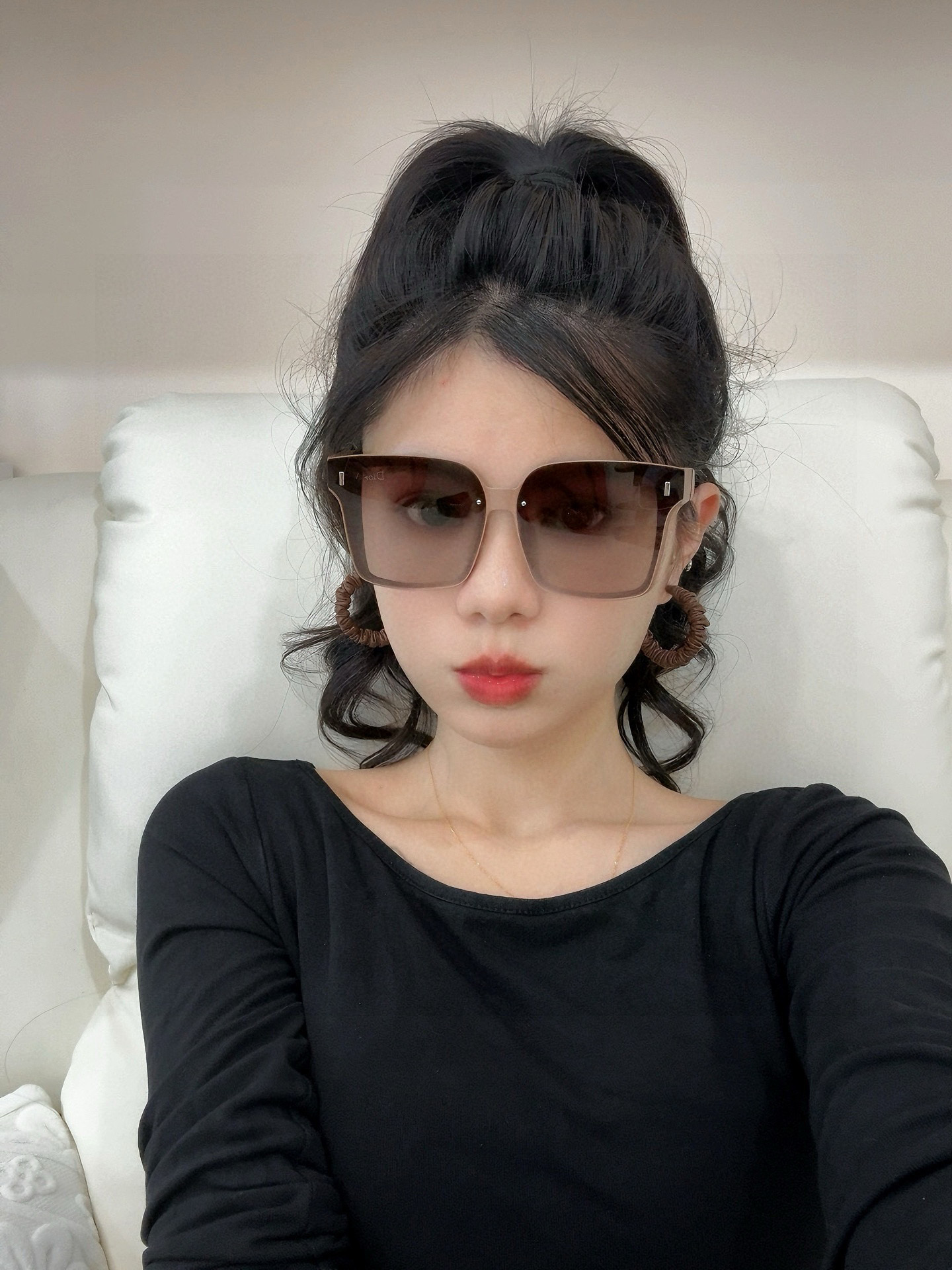 🔺 【DIOR-迪奥】2025开春新款 潮流爆款 时尚方框偏光太阳镜 高品质 佩戴舒适 网红潮款墨镜 女