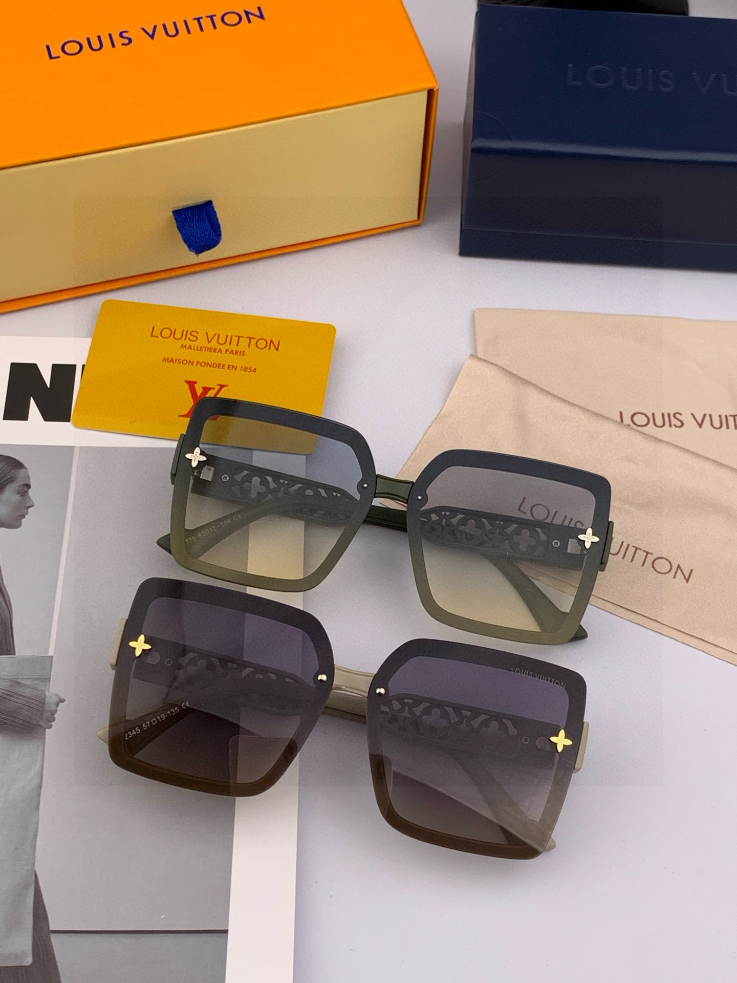 LV 太阳镜潮品官网模特同款 [玫瑰][玫瑰]四叶草🍀精致个性设计简约时尚 高品质值得拥有绝对潮爆整个夏