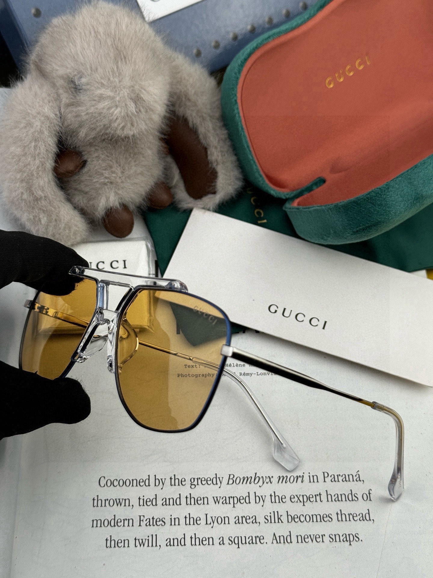 🔺 【GUCCI】2025开春新款 潮流爆款 时尚方框偏光太阳镜 高品质 佩戴舒适 网红潮款墨镜 女士高