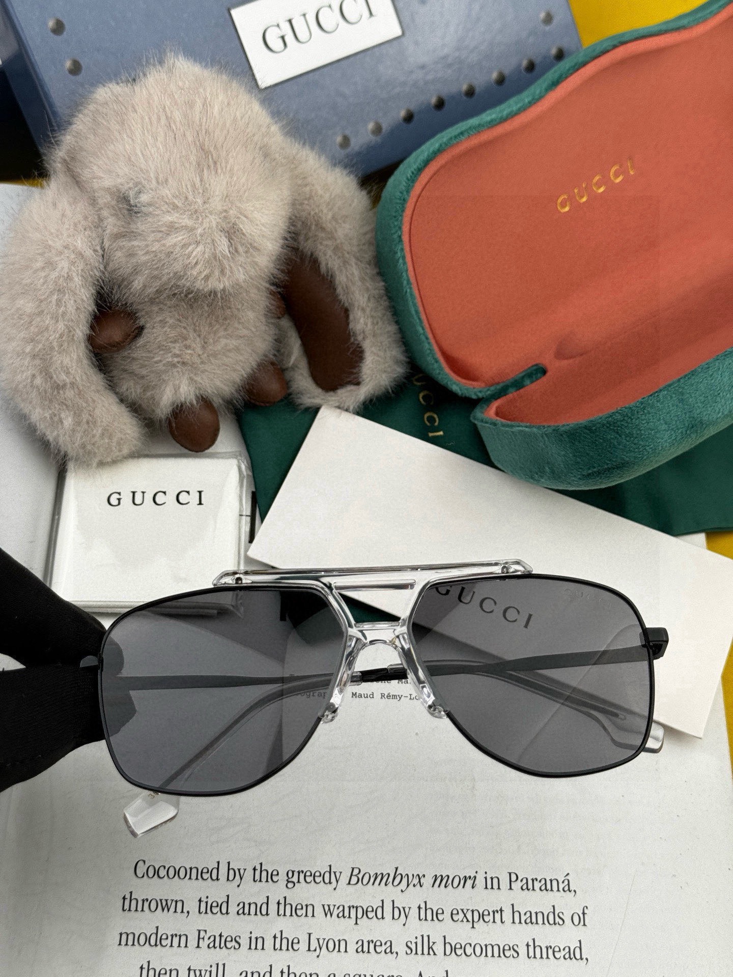 🔺 【GUCCI】2025开春新款 潮流爆款 时尚方框偏光太阳镜 高品质 佩戴舒适 网红潮款墨镜 女士高
