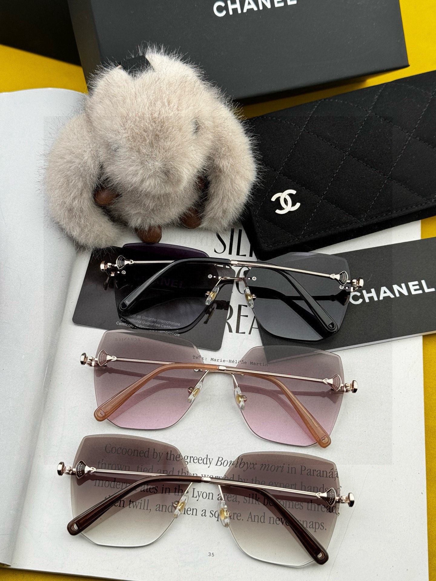 🔺 【香奈儿】2025开春新款 潮流爆款 时尚圆框太阳镜 高品质 佩戴舒适 网红潮款墨镜 女士高清太阳镜